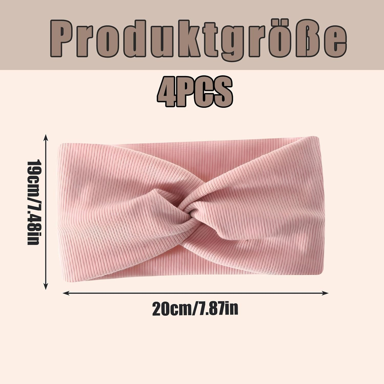 4 X Women'S Headband, Thin Headband for Women and Girls, Comfortable Headband for Sports and Everyday Life, Also for Festival Parties image number 6