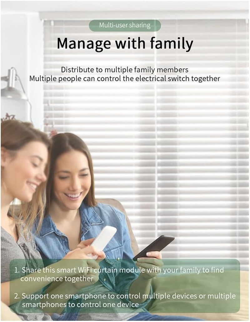 Byttlerom Tuya WIFI Smart Curtain Switch APP Timing Motor Controller Switch 433 Mhz White Remote Control Electric Roller Blind image number 3