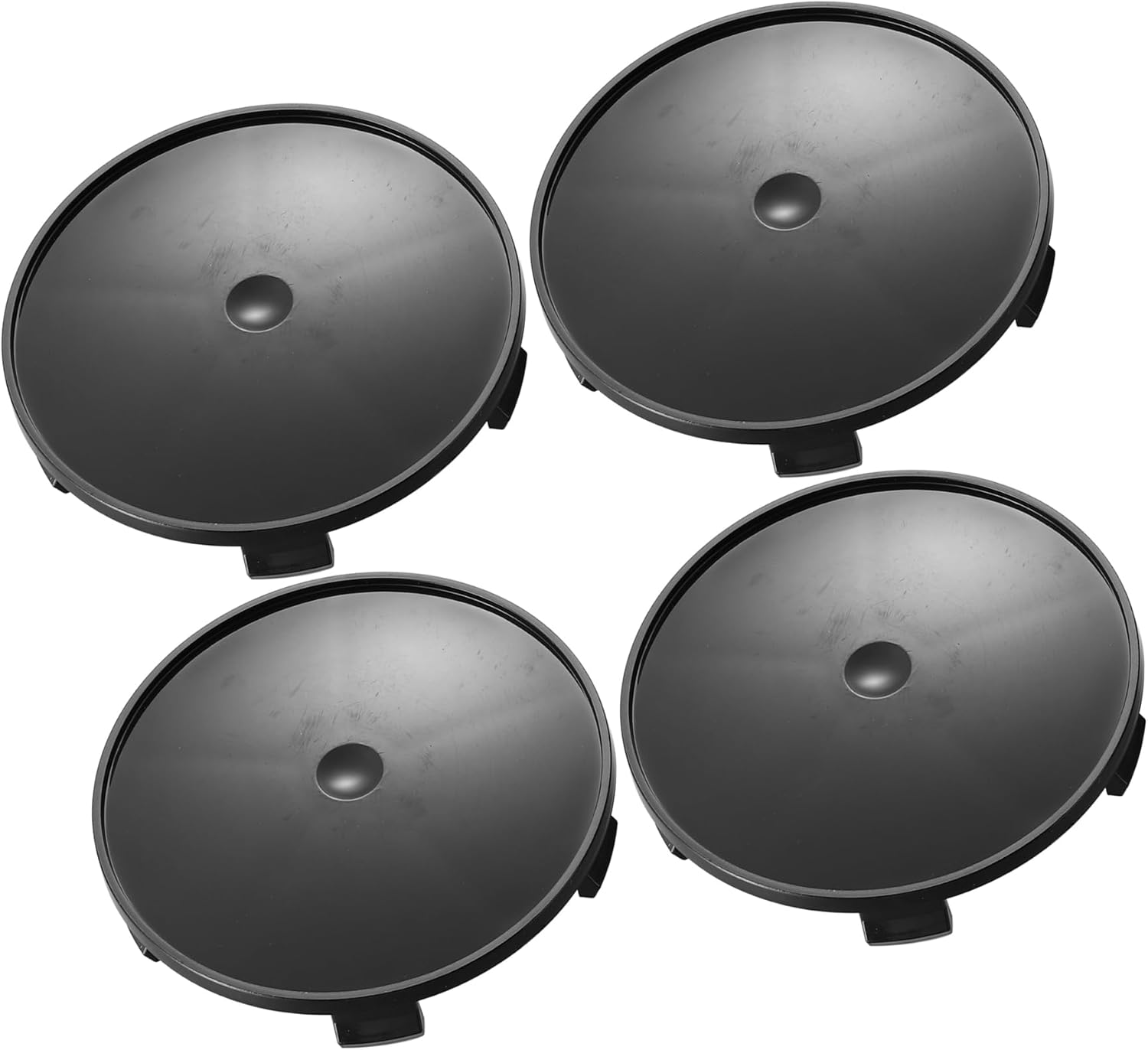 REPAIROCK 4 Pcs 68Mm Dia Black 5 Clips Automotive Wheel Center Tyre Hub Caps Cover for Car Auto Replacement Parts image number 6