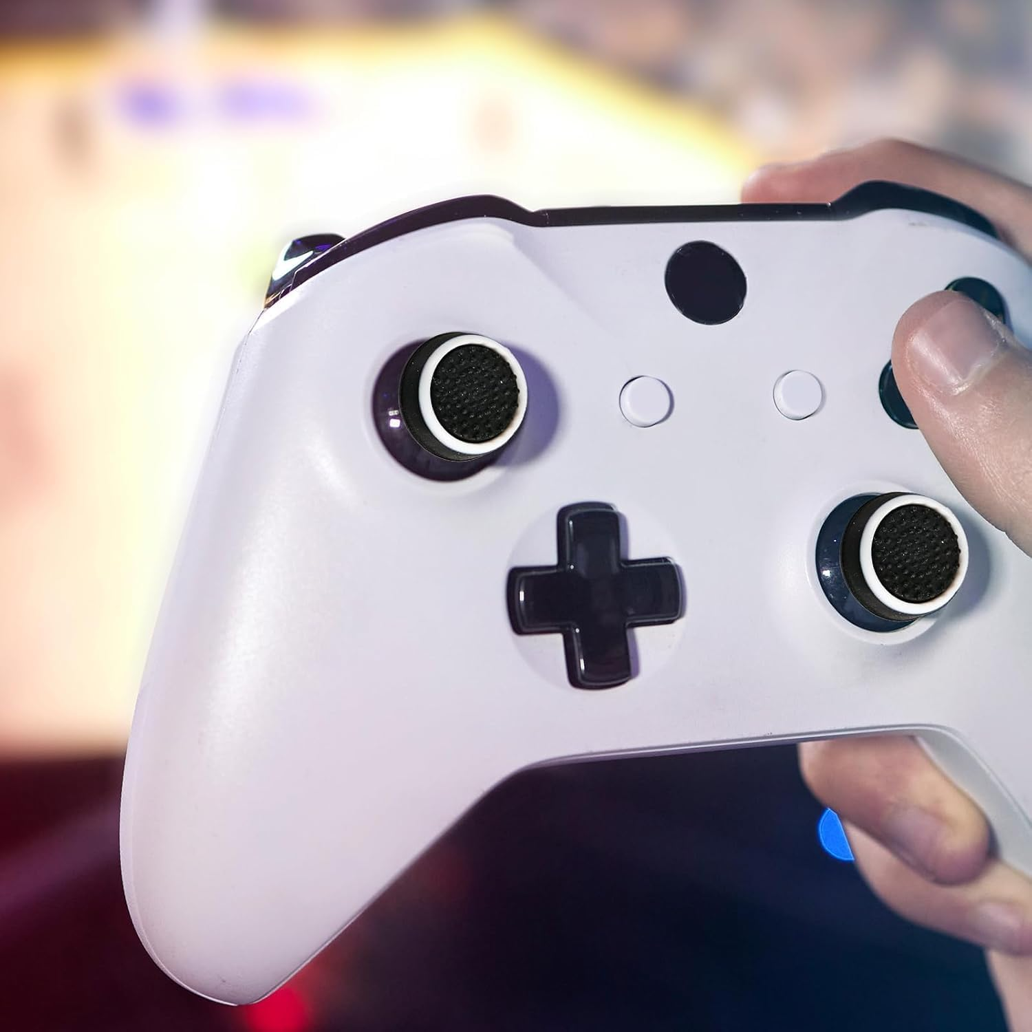 20Pieces Silicone Thumb Grip Caps,Analog Stick Joystick Controller Performance Thumb Grips Cap Compatible with PS5, PS4, Xbox One, Xbox Series X/S Controller Joystick Grips image number 2