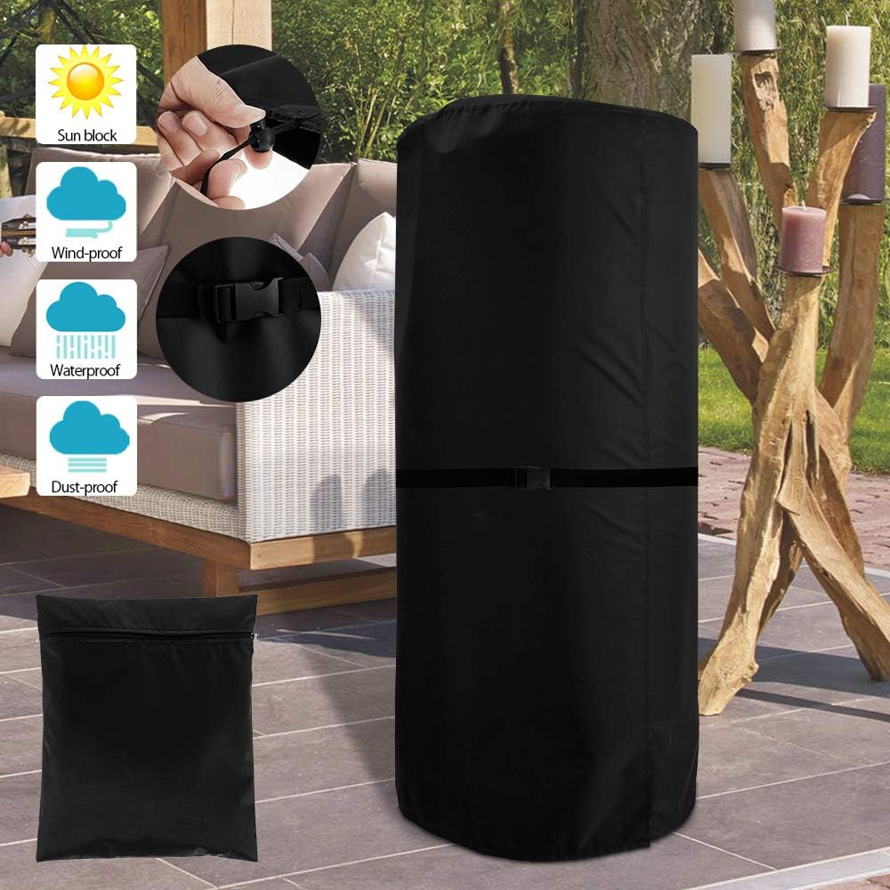 Garden Patio Heater Cover Waterproof Dustproof Cover Outdoors Furniture Protector Uv-Resistant(1) image number 2