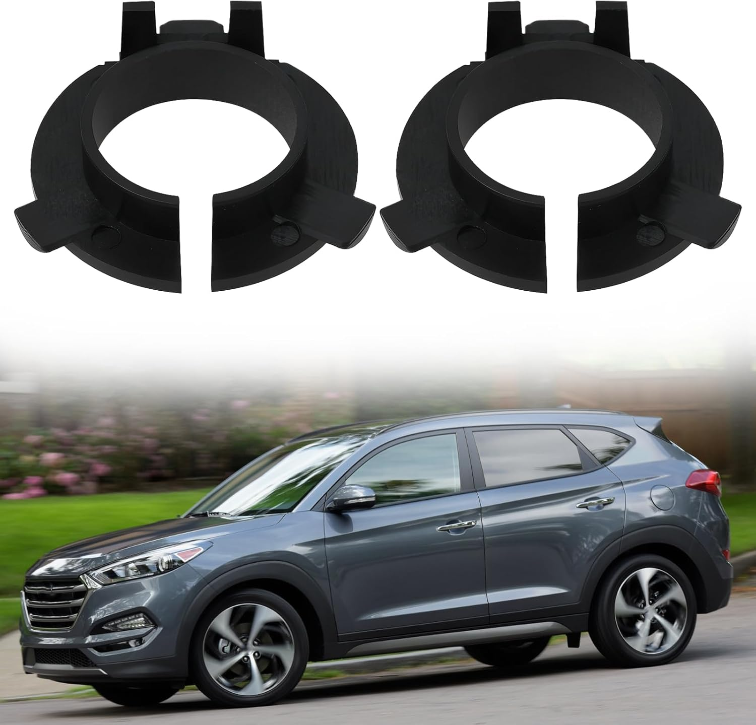 Emsea 2Pcs H7 LED Headlight Adapter P00292695-001 Compatible with Hyundai Tucson 2016-2020