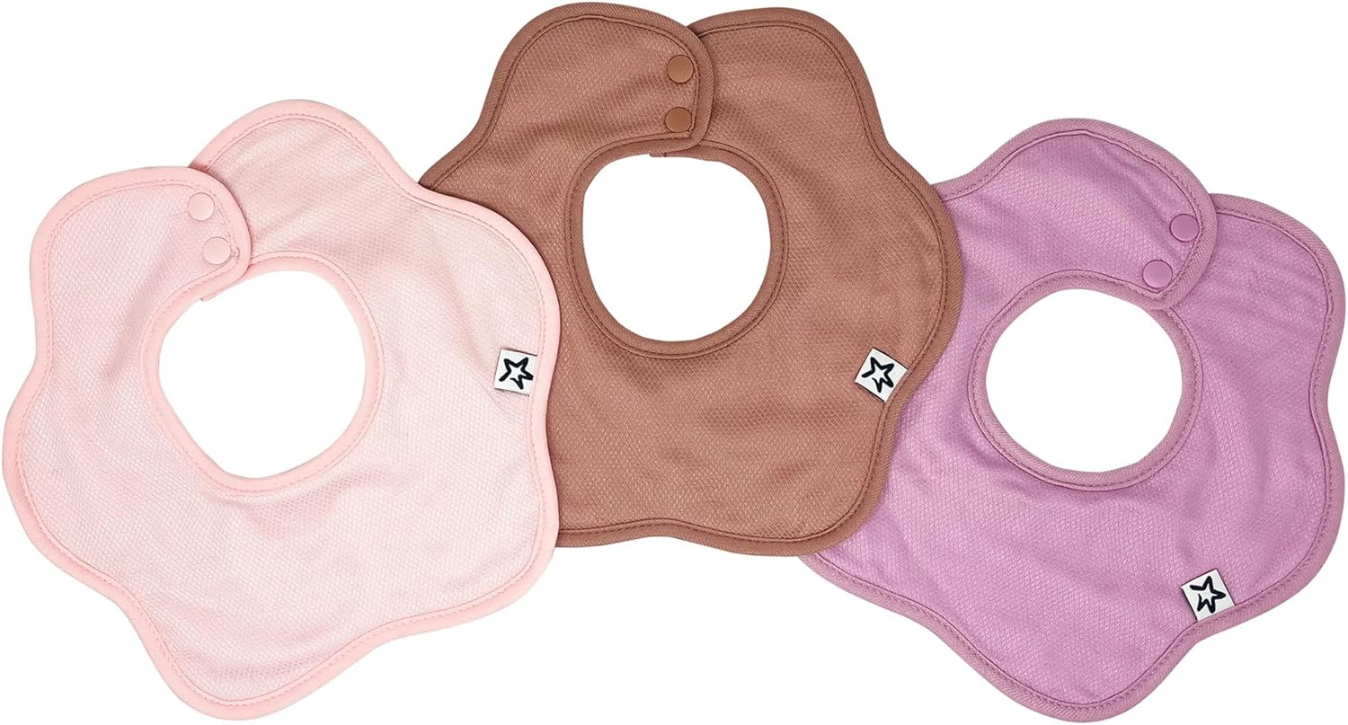 Tiny Twinkle Roundabout Drool Bibs Multi-Pack - 360 Rotating Waterproof and Absorbent Teething Baby Bibs&hellip;