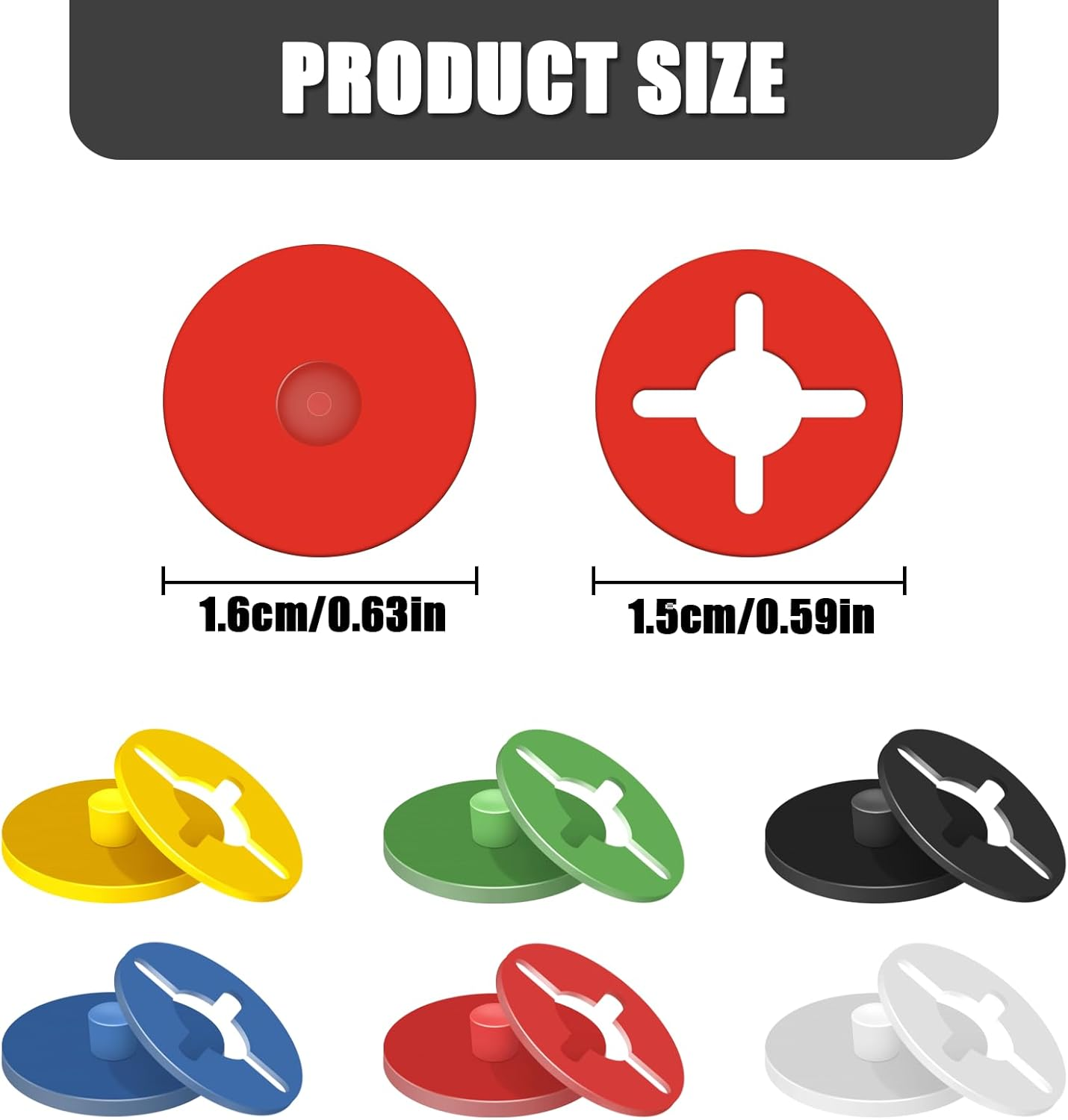 WELANE Race Bib Clips, 24 Pairs Mini Plastic Race Number Buckles for Marathon, Track and Field Event (Bulk) image number 4