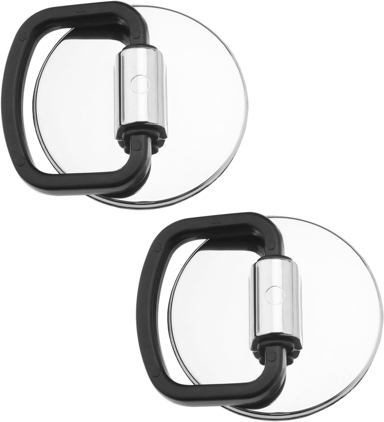 SING F LTD 2PCS Kitchen Sink Plug with Pull Handle 46Mm Diameter Bath Plug Chrome-Plated ABS Plastic Bathroom Washbasin Drain Stopper Waste Drain Cover image number 1