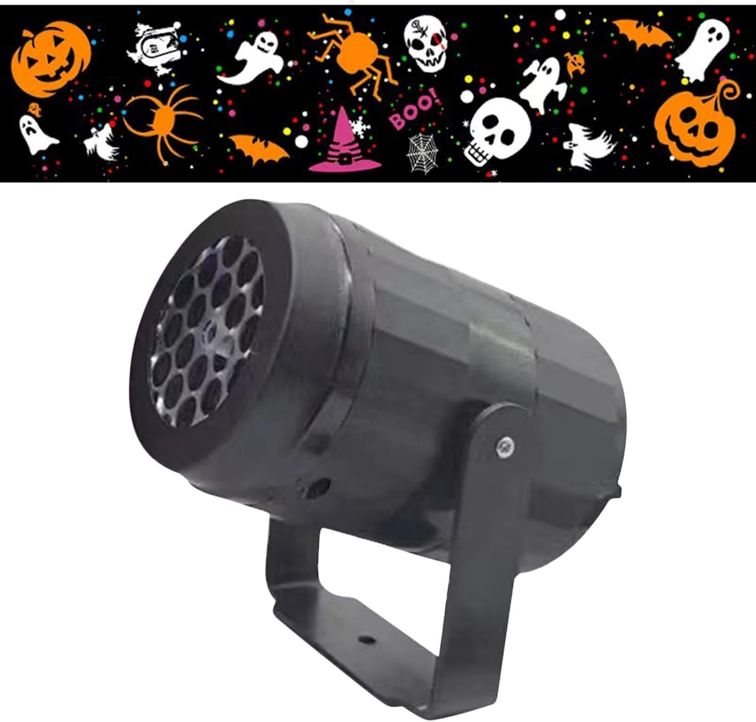 Halloween Decorations Projector Lights - LED Landscape Spotlight Indoor Outdoor Halloween Decor | Moving Halloween Patterns Projector Lights for Indoor Halloween Holiday Night Gathering Party image number 1
