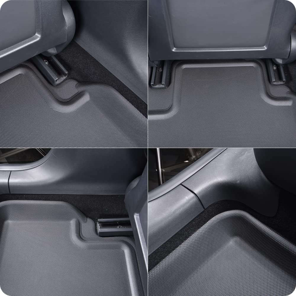 CMMCAT for Tesla Model 3 Highland XPE 3D Floor Mats 2025-2026, All Weather Floor Mats,Automotive Accessories Trunk Floor Mats & Cargo Liners & Second Row Seat Back Mats（Au RHD 8 Pcs image number 5