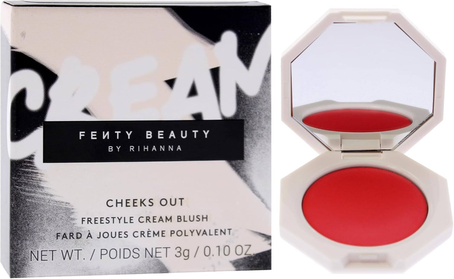 Cheeks Out Freestyle Cream Blush - Strawberry Drip by Fenty Beauty for Women - 0.1 Oz Blush image number 6