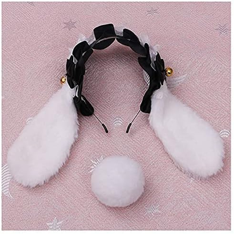 Faylay Cosplay Girl Plush Furry Bunny Ears Headwear Accessory Rabbit Headband - 1-Bjh image number 5