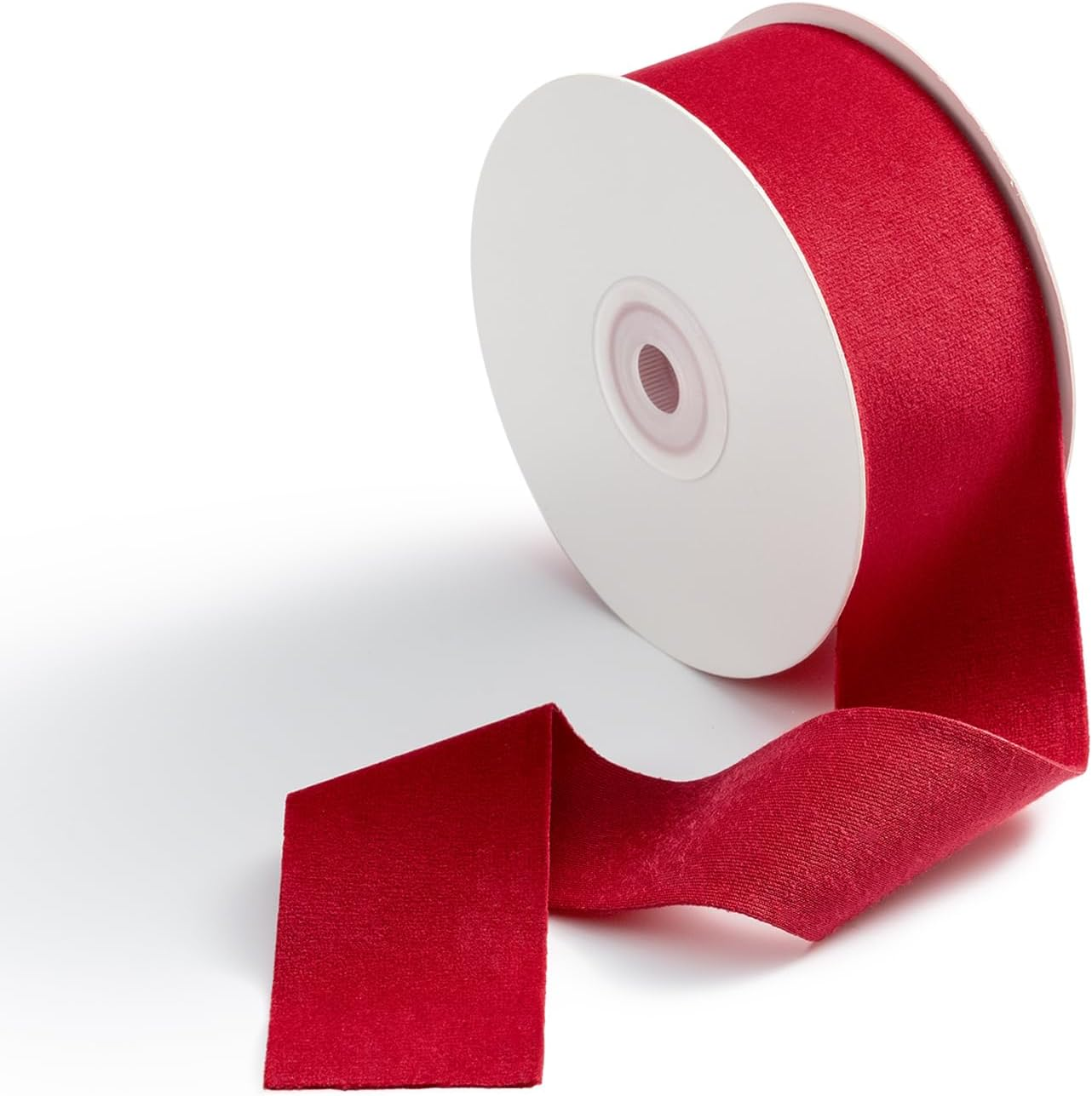 CHUQING Ribbons Red Velvet Gift Ribbons Wide Velvet Ribbon for Sewing Bow Decorative Ribbon 1.5 Inch X 10 Yards image number 3