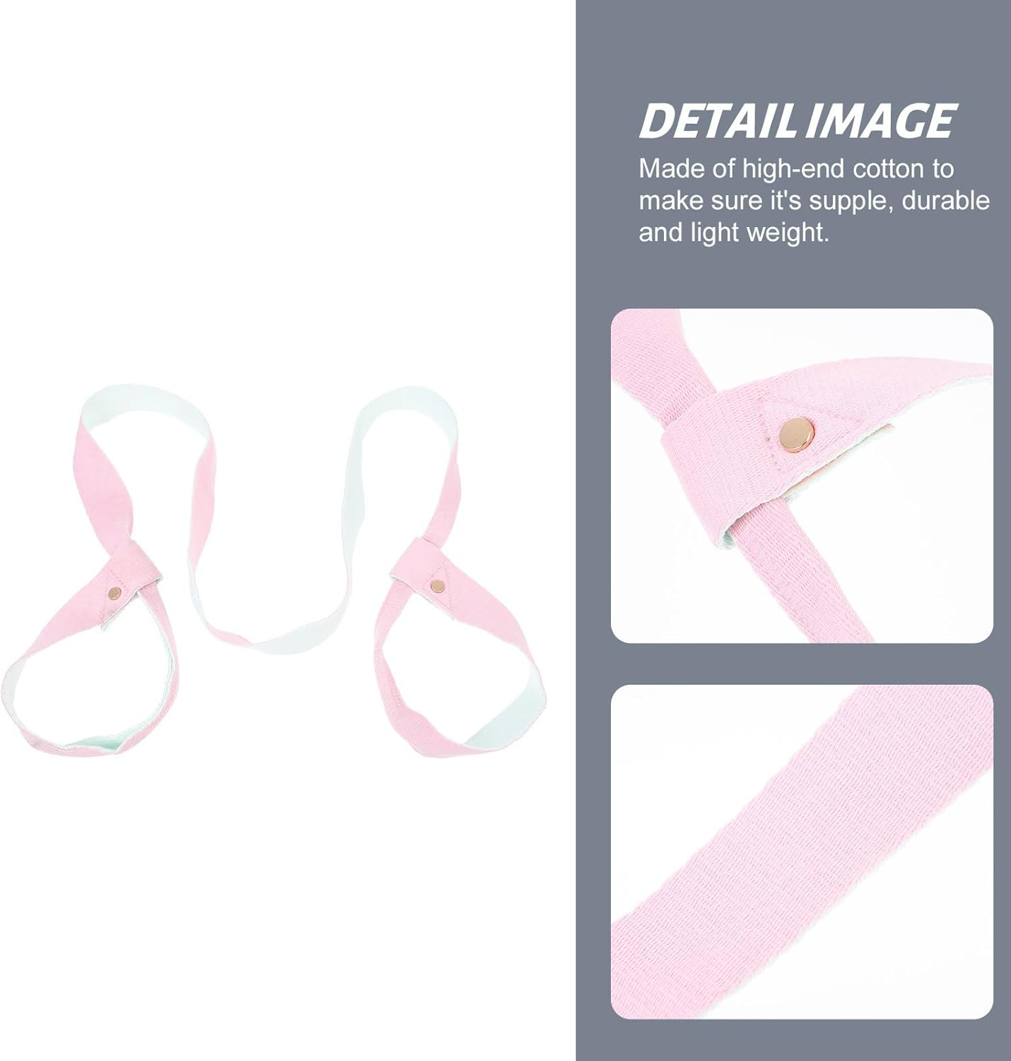 BESPORTBLE Yoga Mat Strap Adjustable Cotton Carrier Sling for Yoga Mat Stretching and Physical Therapy Fitness Accessory Lightweight and Portable image number 3