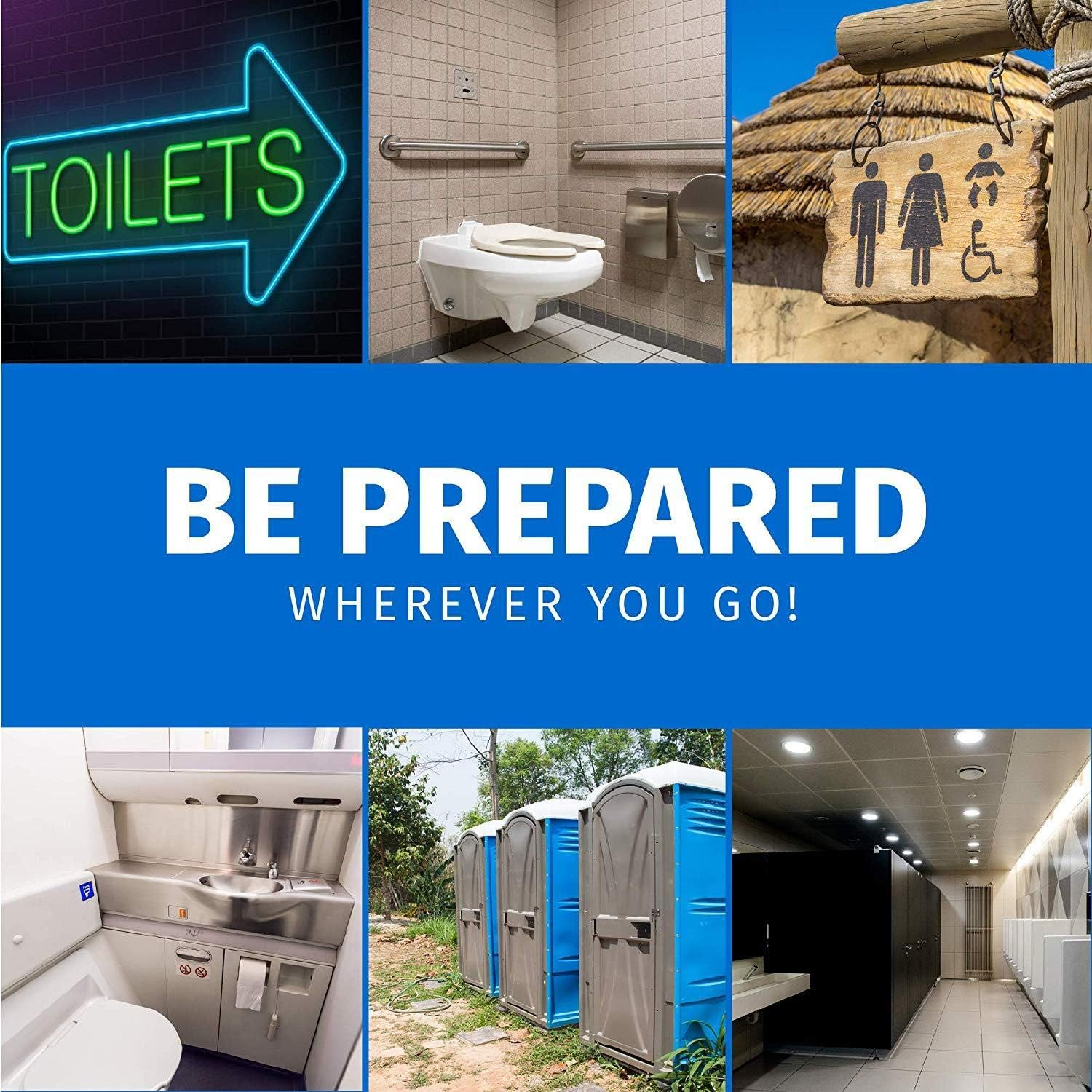 Smartopus 50 Pack Toilet Seat Covers,Disposable Waterproof, Ideal for Kids Potty Training and Adults,Individually Wrapped for Travel Home, Extra-Large