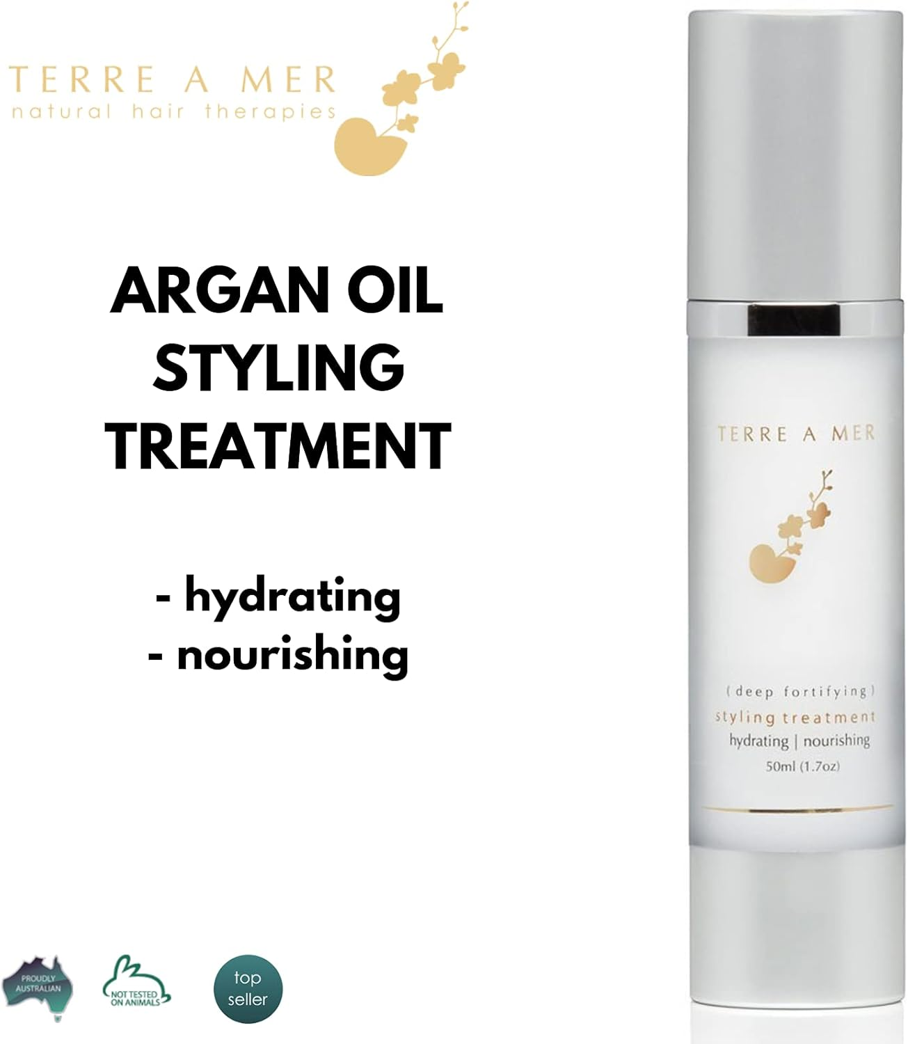 Terre a Mer Hair Styling Treatment Argan Oil, 50 Ml image number 1