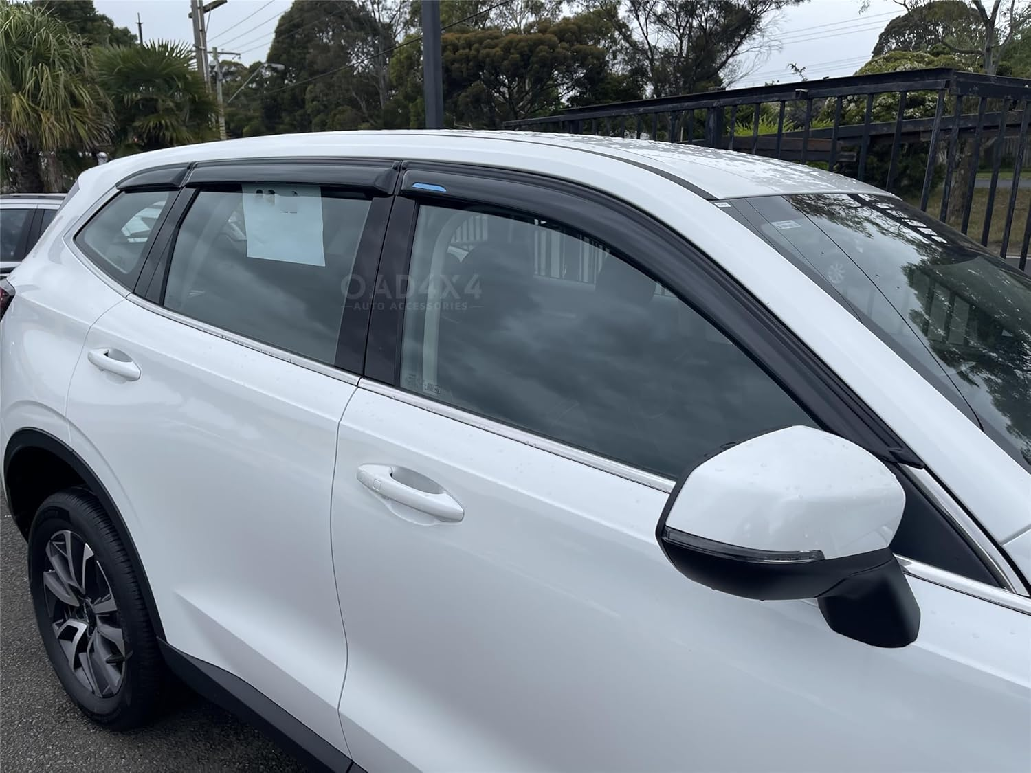 OAD4X4 Weathershields Compatible with Haval H6 B01 Series 2021-Onwards, Weather Shields Window Visors Wind Deflectors Sun Rain Guard 6PCS Set image number 4