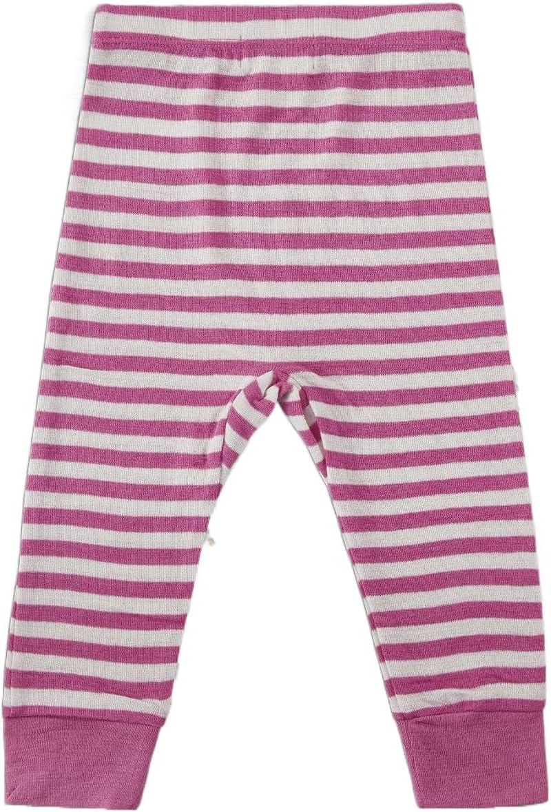 Merino Baby Merino Wool Pant for 6-12 Months Babies, Girl Stripe