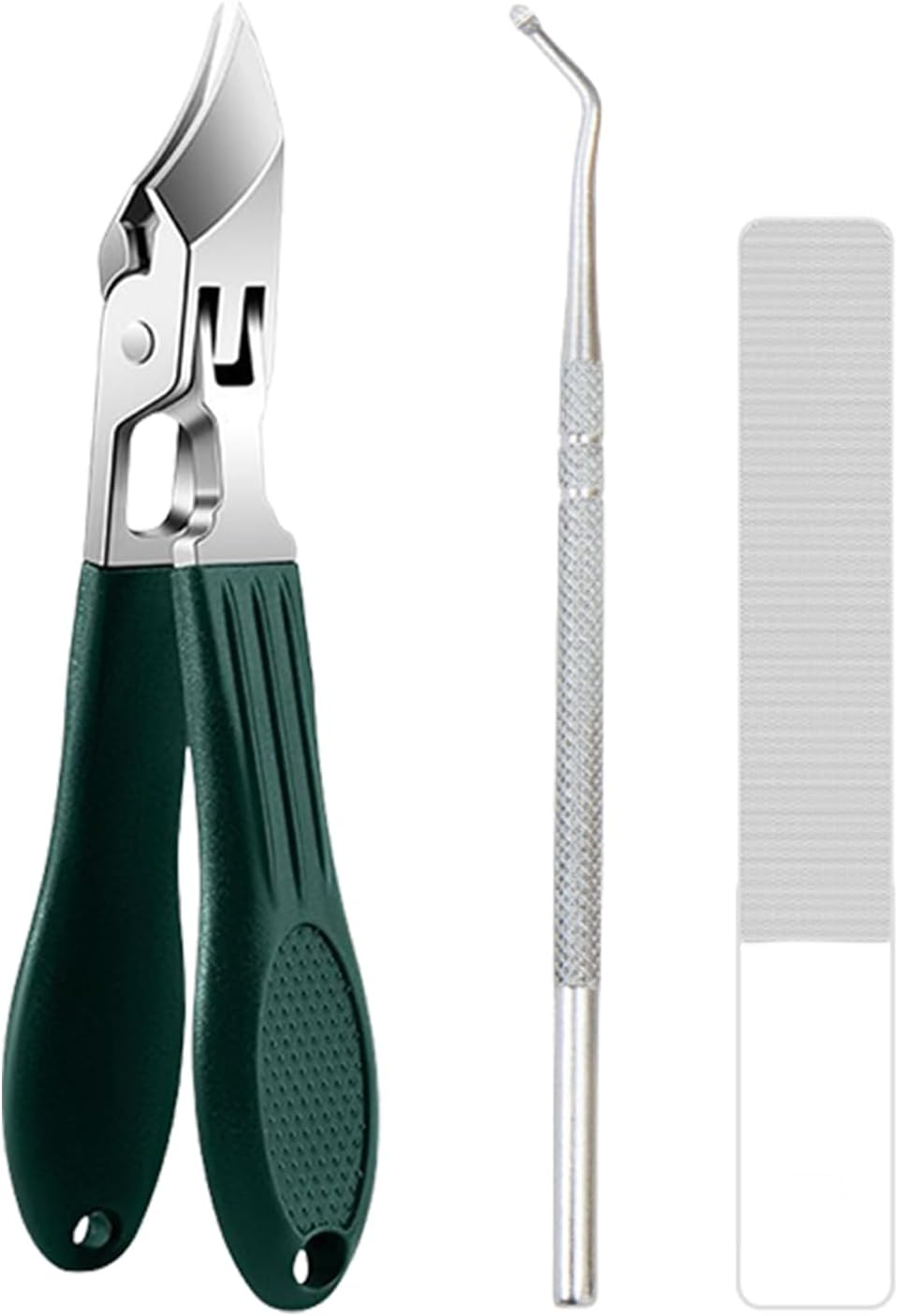 Curved Toenail Clippers | Toenail Trimmer Stainless Steel,Portable Anti-Splash Non-Slip Wide Nail Clippers for Salon Home Women Travel Seniors Grooming Kids