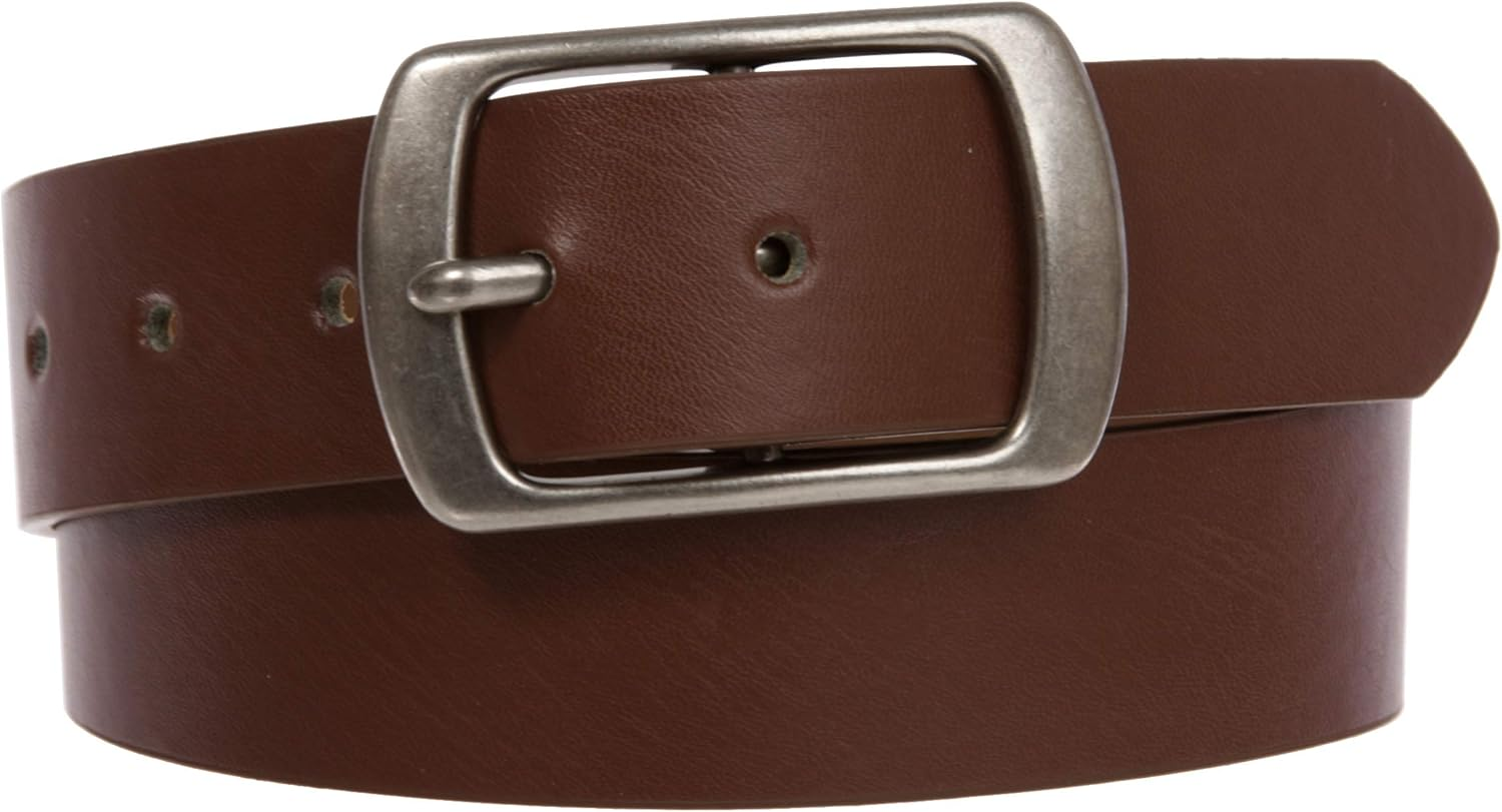 Beltiscool Women Casual PU Leather Dress Belt with Square Single Prong Buckle