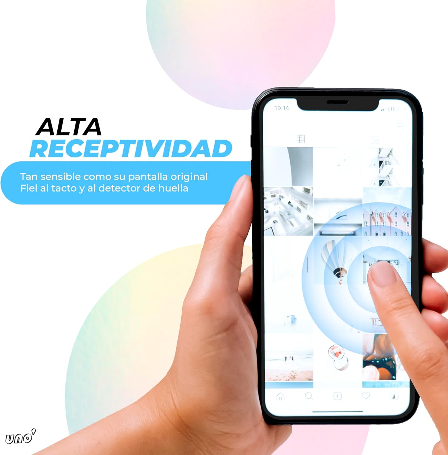 Uno'[3 Pack] Tempered Glass Screen Protector for Xiaomi Redmi Note 13 Pro 4G/5G, Ultra Resistant, 9H Hardness, Bubble-Free, High Definition, Anti-Scratch and Fingerprint Free, Simple image number 1