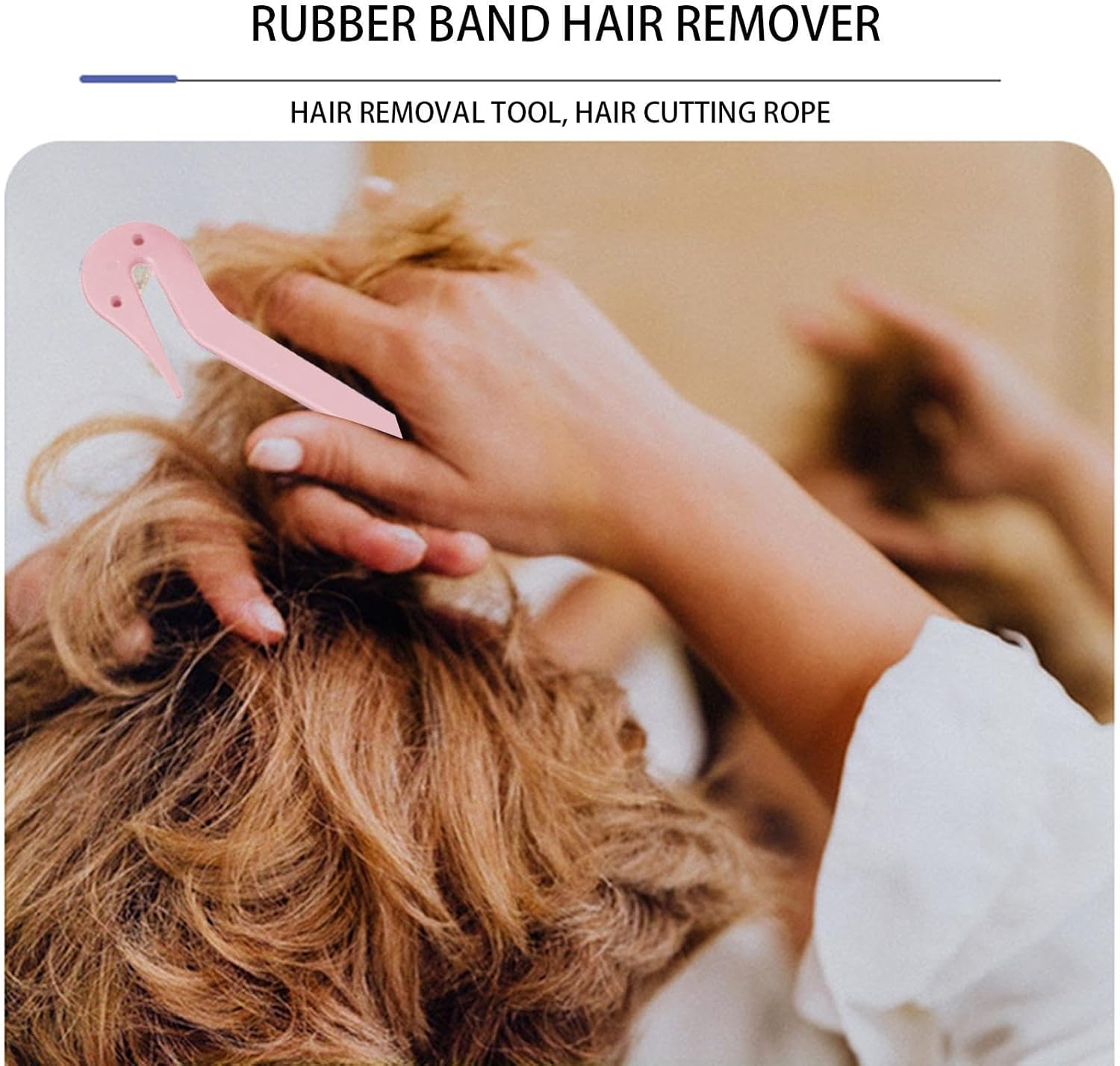 Hair Elastic Tie Cutter - Elastic Cutter for Hair Ties | Portable Elastic Hair Ties Cutter Tool, Elastic Tie Cutter for Kids Girls Hair Bands - Yellow image number 5