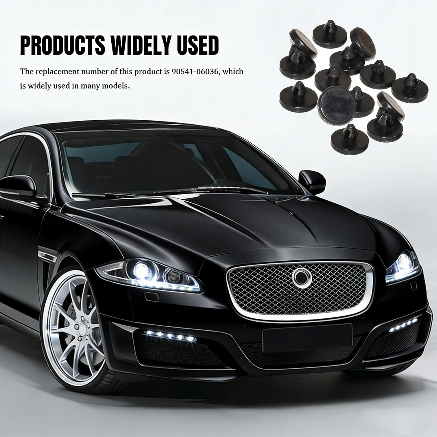 4PCS Brake Pedal Pad & Light Switch Stopper - Universal Replacement for Clutch Pedal & Brake Switch, Compatible with OEM 90541-06036, for Toyota Lexus (Black) image number 5