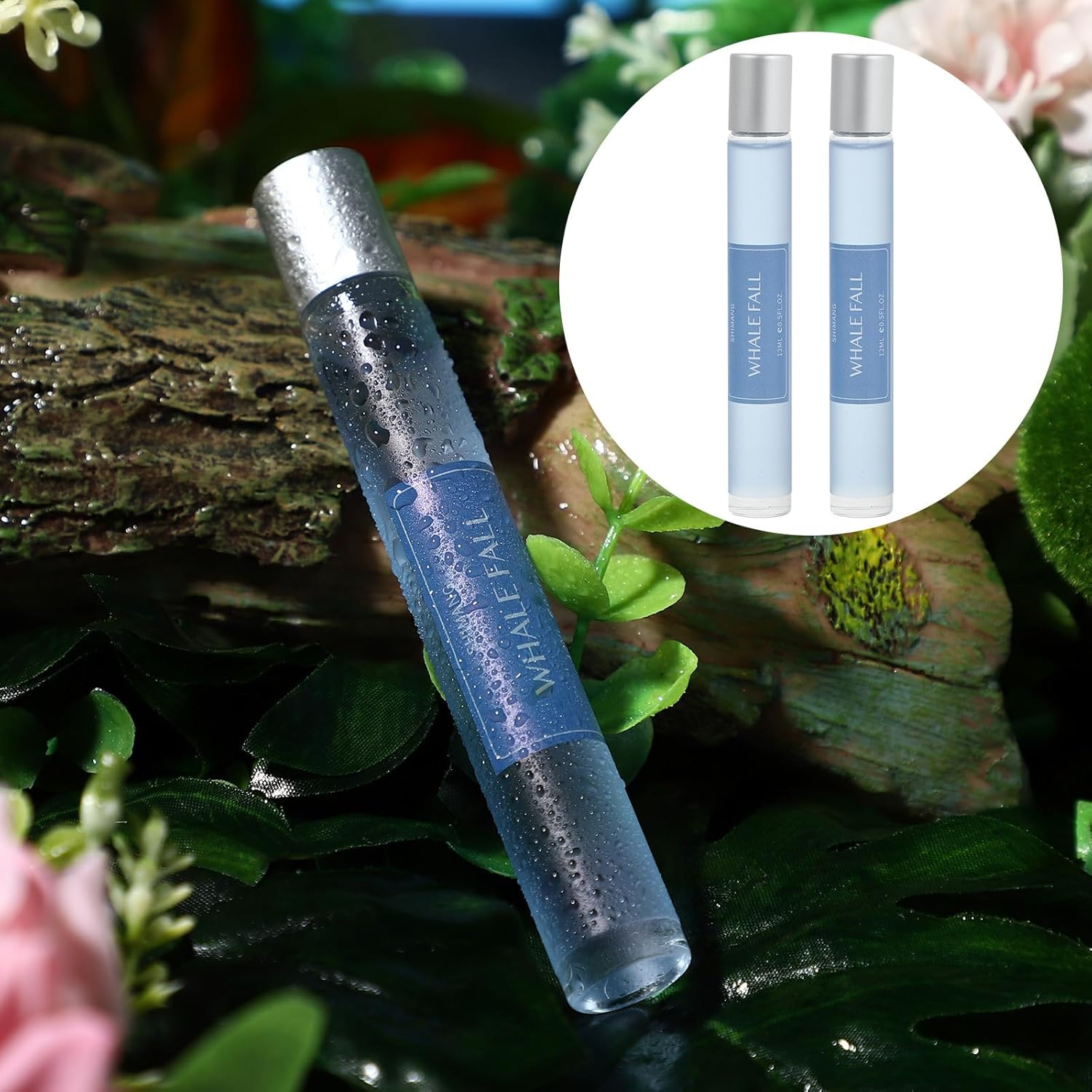 ROMISBABA 2Pcs Roll-On Perfume for Women and Men, White Tea Scent Body Fragrance, Daily Romantic Solid Perfume Set with Unicorn Design, Deodorant Fragrance image number 4