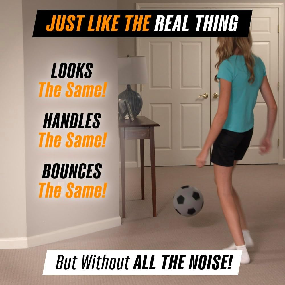 Supreme Silent Sports Soccer Ball Ultra-Quiet, Super-Soft Sports Balls for Indoor Play image number 5