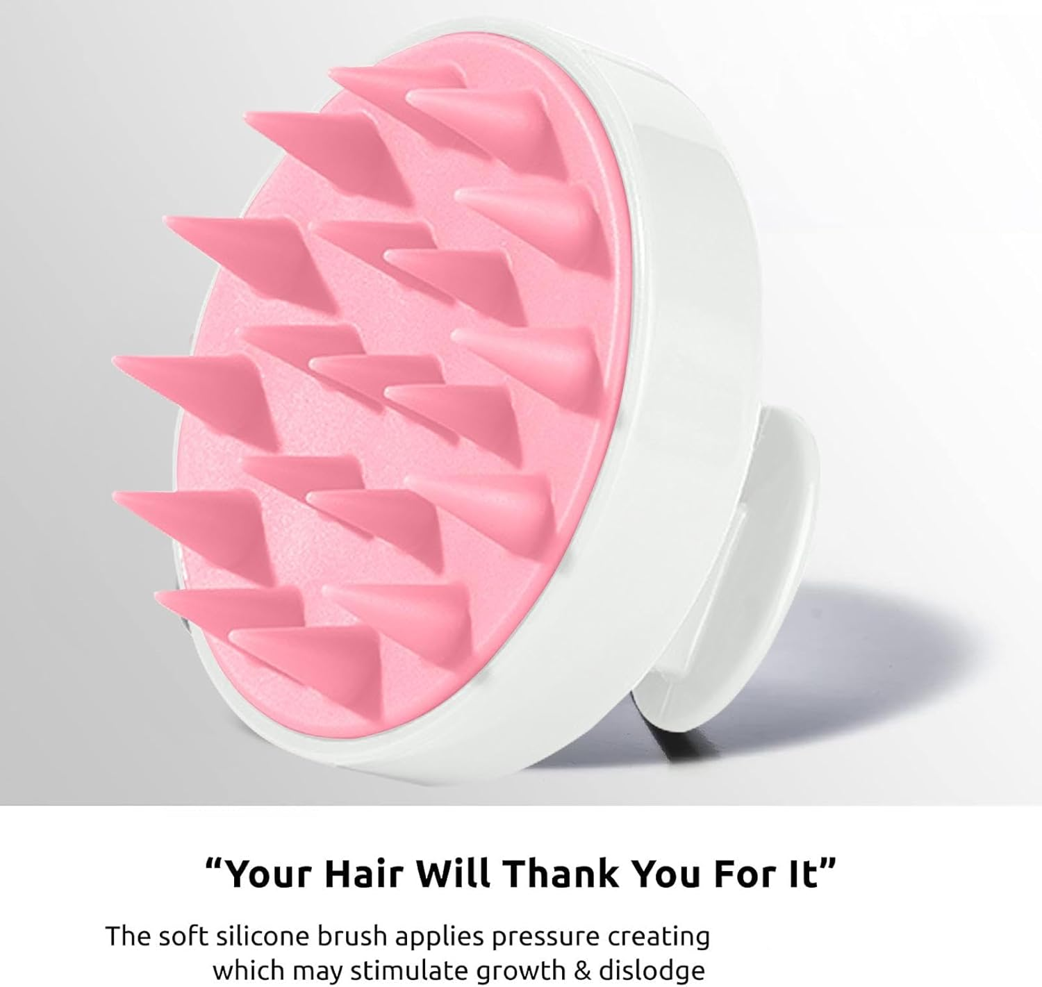 Silicone Hair Scrubber,Detachable Scalp Massager Hair Scrubber | Multifunctional Shampoo Brush Ergonomic Scalp Scrubber for Travel Hotel Bathroom image number 2