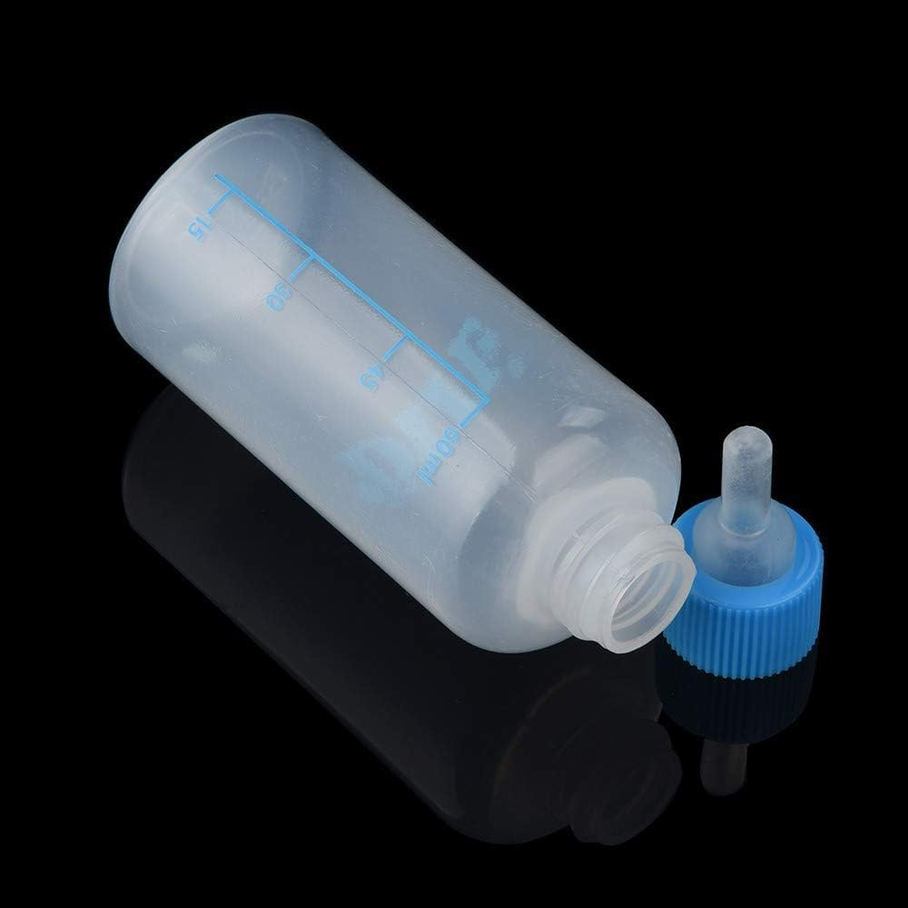 Pet Milk Bottle, Newborn Kitten and Puppy Feeding Supplies Set - Pet Milk Bottle with Replaceable Teats, 60Ml Liquid Bottles (1 Set Blue) for Small Pets image number 2