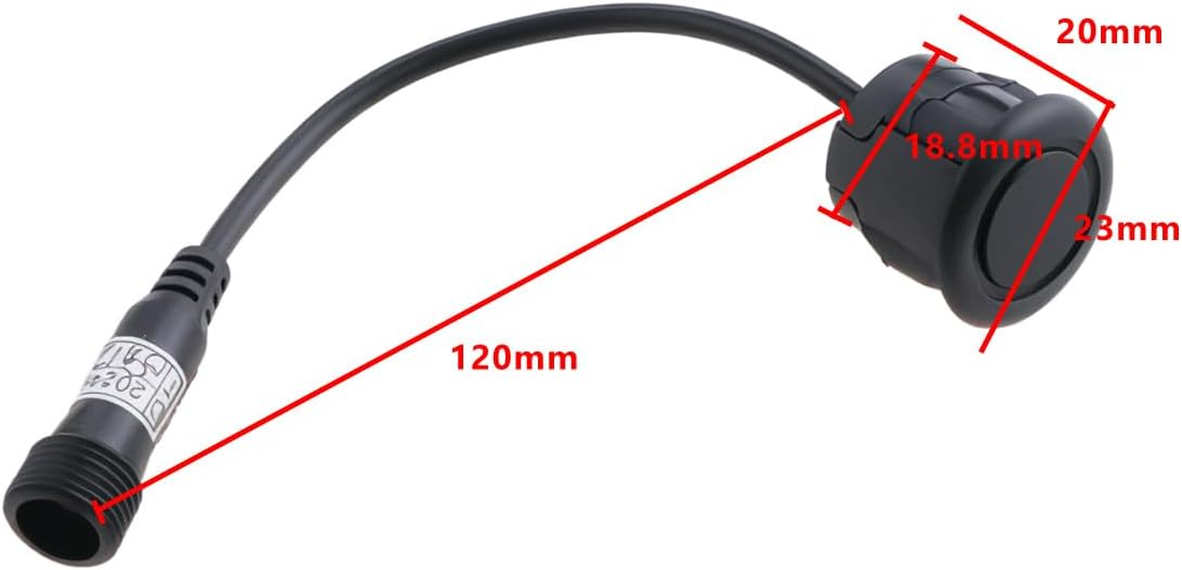 Emsea 12V PDC Parking Aid Sensor Probe Parking Distance Control Probe Parking Assistance Sensor Probe for Parking Sensor System, Black image number 4