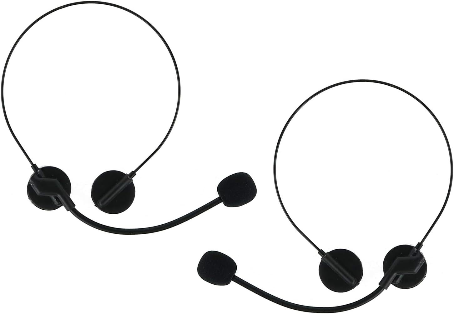 Lexziuo 2PCS Star Headset Microphone - Costume Cosplay Prop for Singer, Rock Star Dress Up, Role Playing & Fancy Dress Parties, Performances & Events image number 2