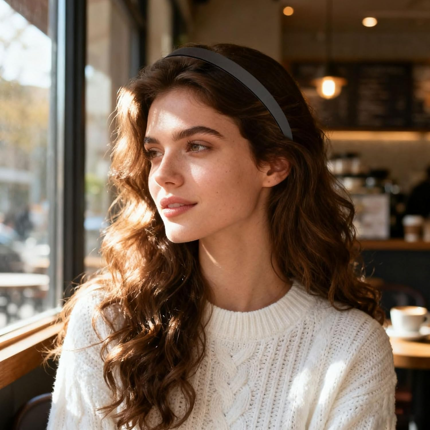 Xanthelle Women'S Headbands, Elegant Headband for Women & Headbands, Comfortable Back of the Head Headband for Glasses Wearers, Headbands with Teeth, Hair Accessories image number 1