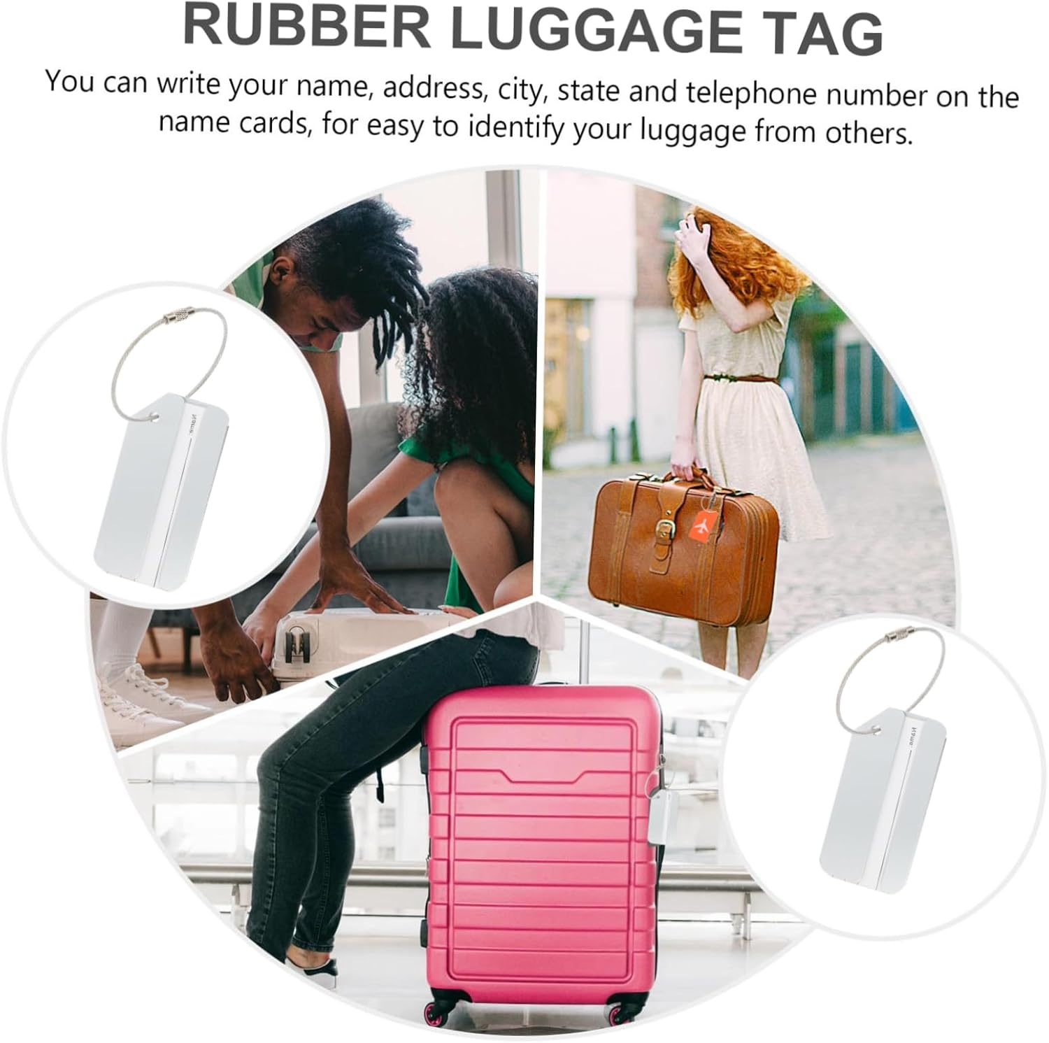 SHERCHPRY 6Pcs Japanese Luggage Tags Suitcase Boarding Tag Checked Identifiers for Travel image number 5