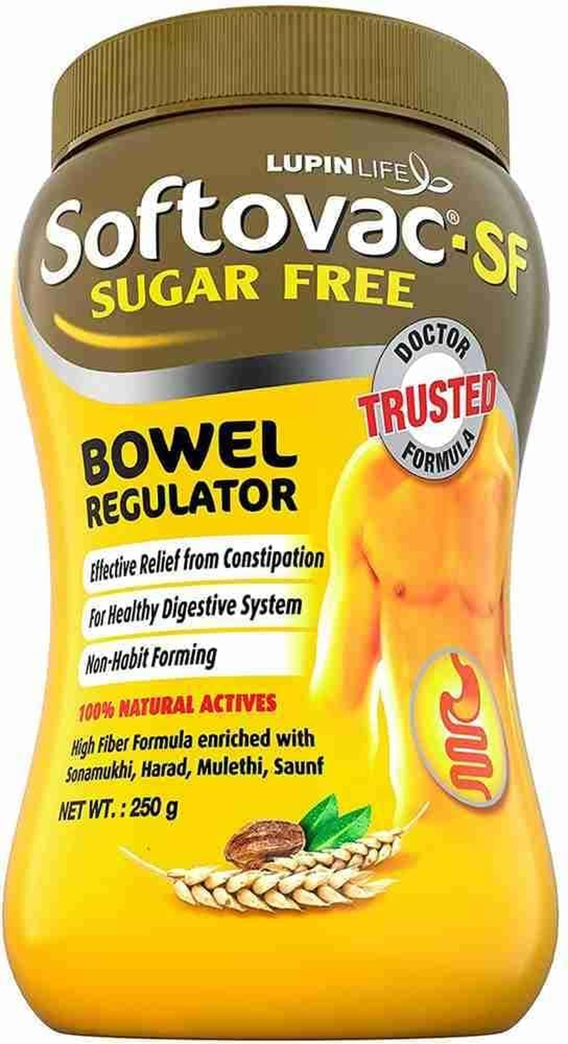 Sugar Free Bowel Regulator 100% Natural Actives: High Fiber Formula Enriched with Sonamukhi, Harad, Mulethi, Saunf Etc.