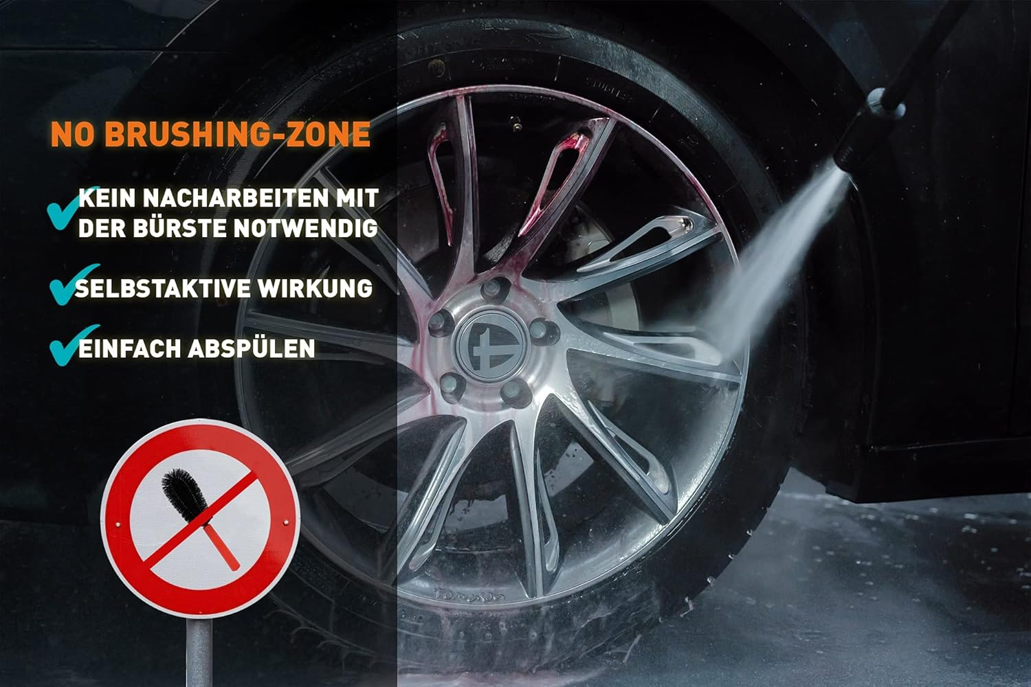 NIGRIN MAD Docs Burn Blaster Wheel Cleaner for Polished, Chrome-Plated and Matte Steel and Alloy Rims, 750 Ml image number 2