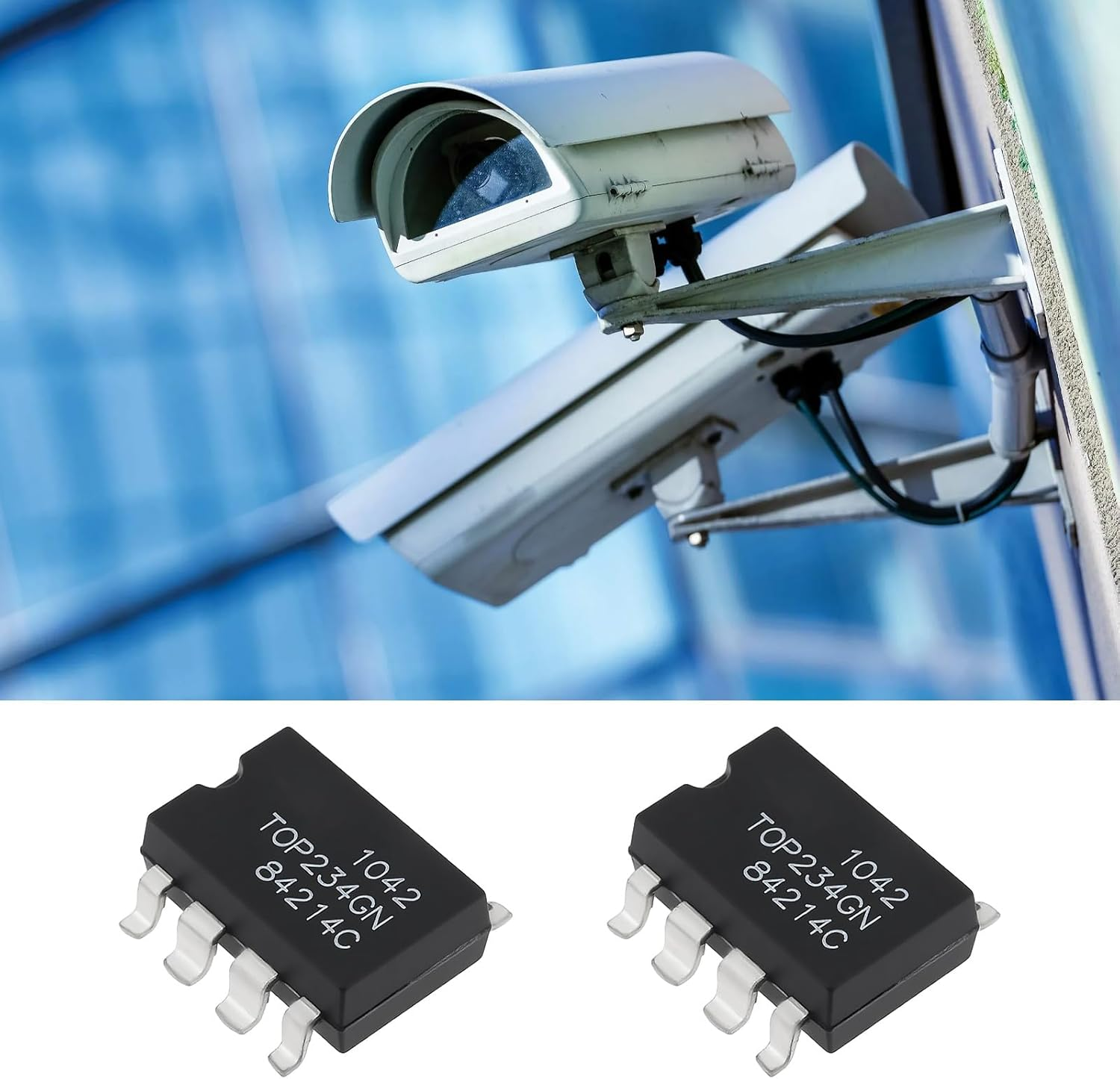 Emsea 3Pcs TOP234GN IC Chip SMD-7 for PWM Regler Power Management Off-Line Switcher, Pin Spacing 2.54Mm