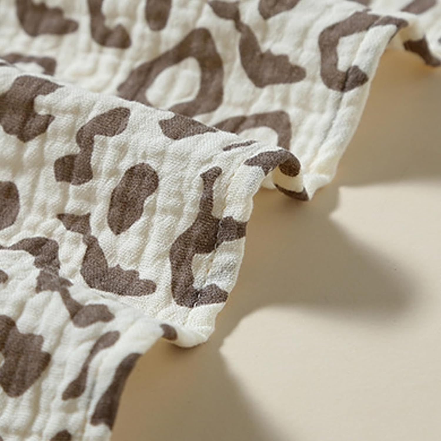 Lovey Blanket for Boys and Girls, Organic Cotton Muslin Security Blanket for Babies, Soft Breathable Lovie Soothing Towel for Newborn and Infant (Brick Red| Bunny) - Brown| Star  Moon image number 5