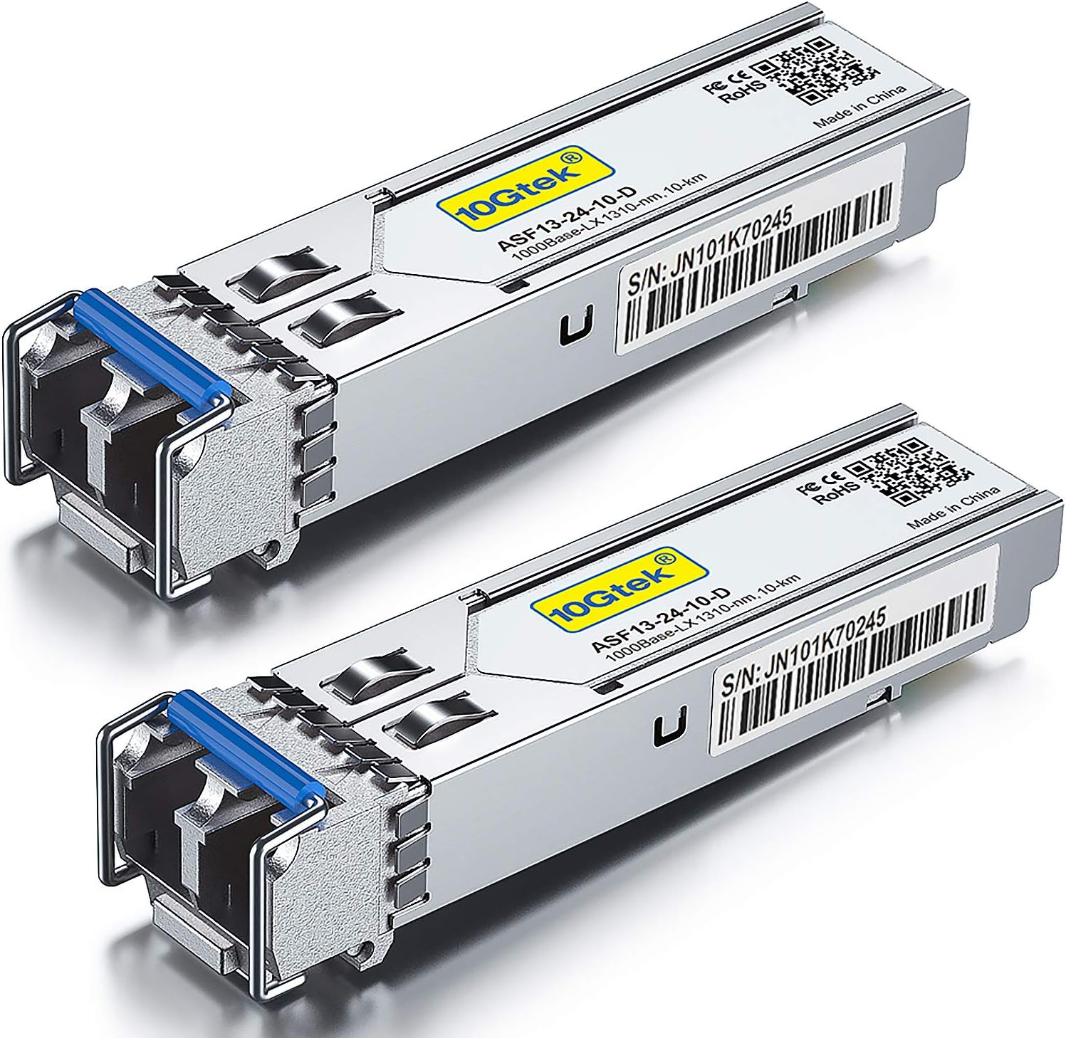 10Gtek Gigabit SFP LC Multi-Mode Transceiver, 1000BASE-SX Mini-Gbic Module for Cisco GLC-SX-MMD/GLC-SX-MM/SFP-GE-S, Meraki MA-SFP-1GB-SX, Ubiquiti UF-MM-1G, Mikrotik S-85DLC05D, (850Nm, DDM, 550M) image number 2