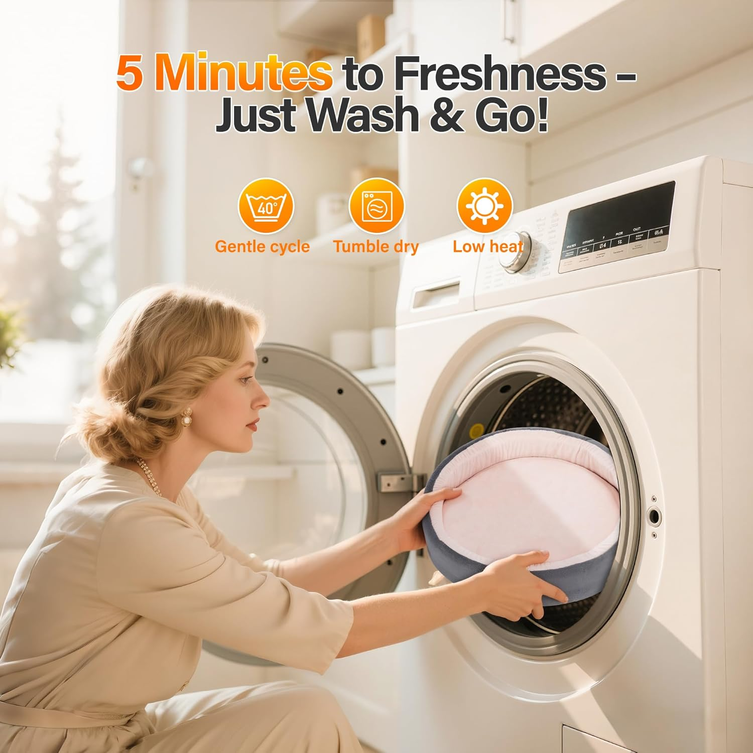 Amniau 2-In-1 Cat Bed Desk Mount & Headphone Hanger &ndash; Adjustable Cats Hammock Bed for Desk, Cat Beds & Furniture for Home Office or Gaming Setup