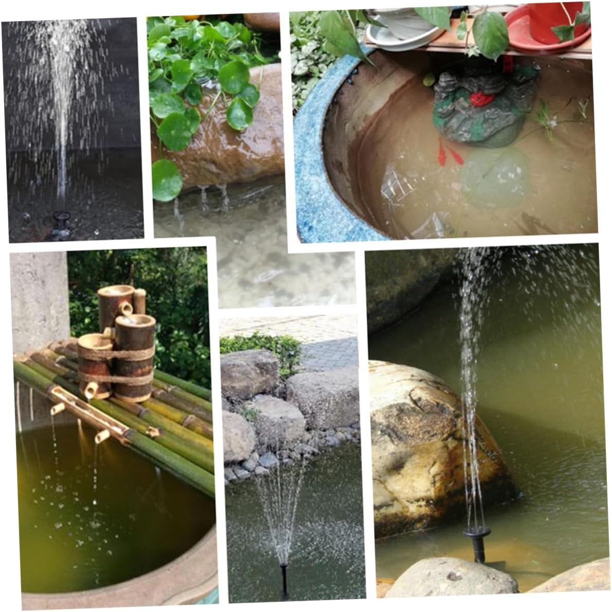 Solar Floating Fountain Pump Solar-Powered Garden Aerator for Outdoor Fish Tank Water Circulation Water Fountain for Bird Bath and Small Pools