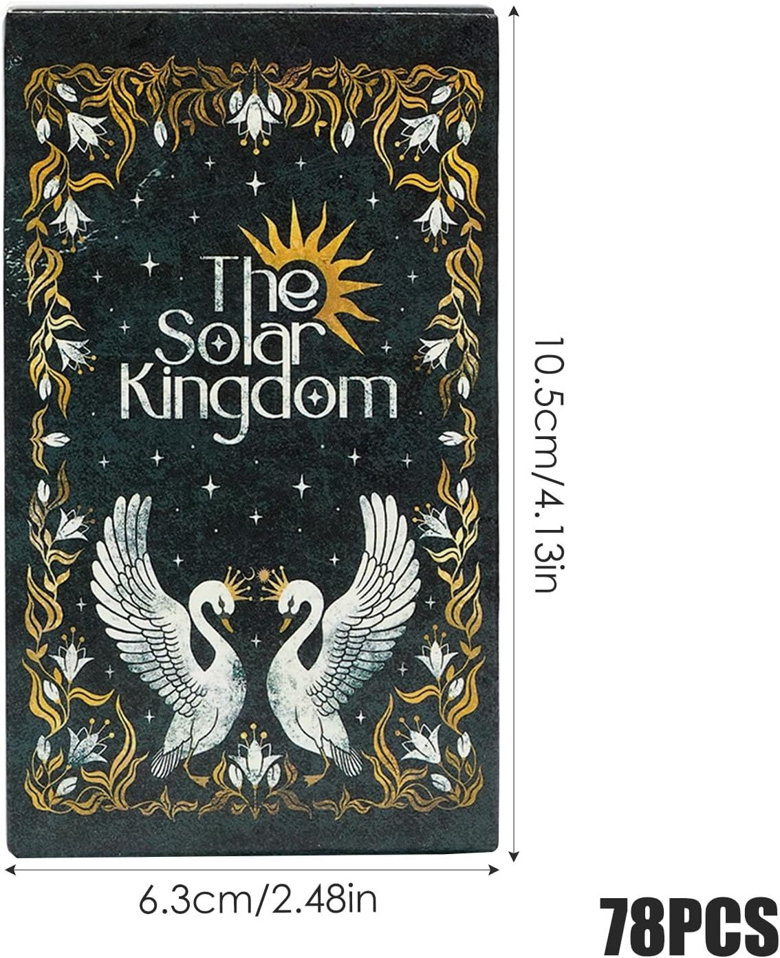 Tarot Deck Cards - 78-Card Solar Kingdom Oracle Deck | Vibrant Psychological Tarot with Detailed Imagery for past Present Future Insight Meditation and Divination Practices, 10.5X6.3Cm image number 6