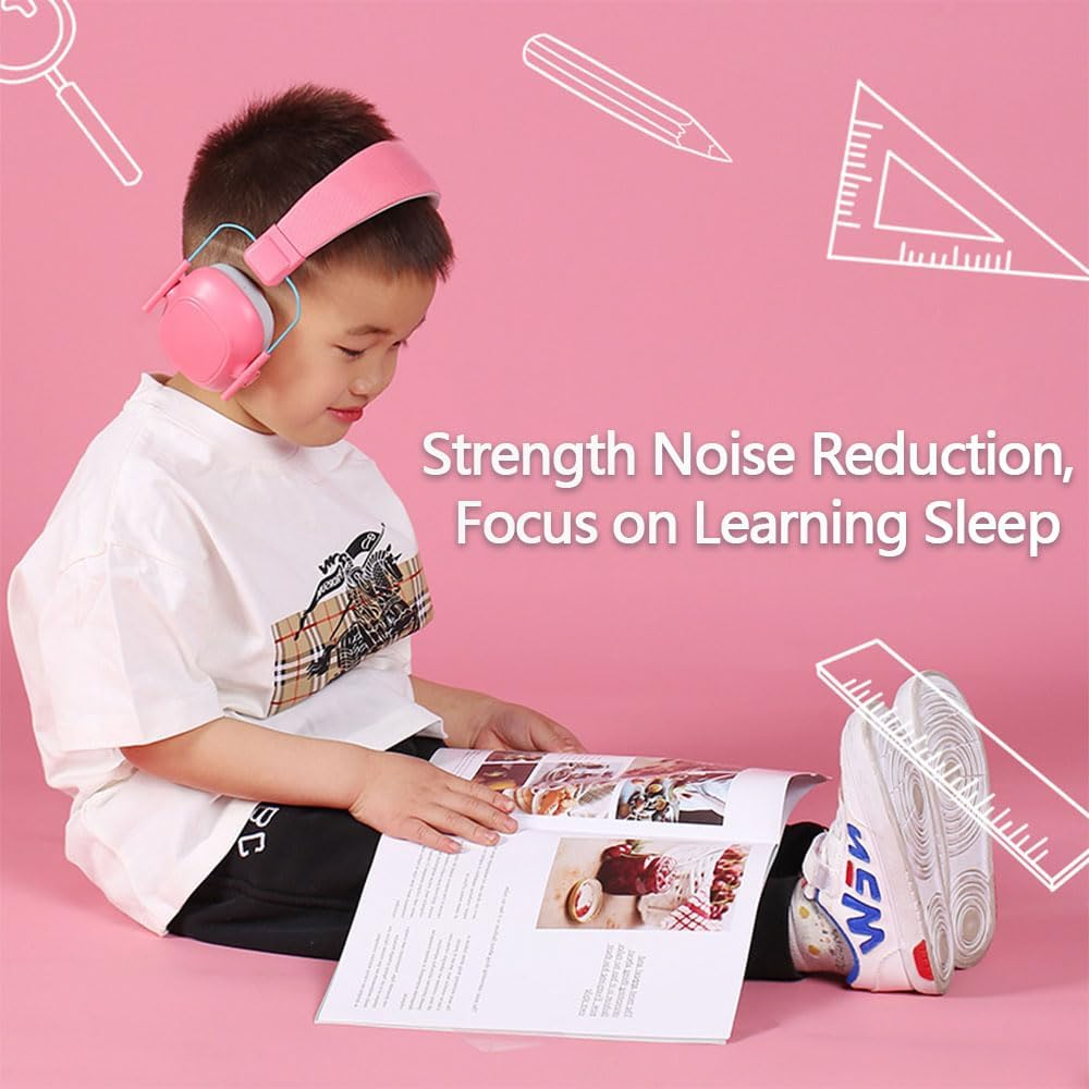 HYAVIA Noise Cancelling Ear Muffs for Airplane Pressure Relief, Soundproof Sleep Headphones for Studying, Drumming, and Kids &ndash; Ear Protection for Sleeping, Noise Reduction Headphones for Travel image number 2
