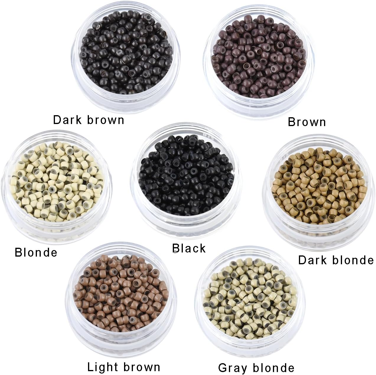 Nanoringe Mit Silikon 3,0 Mm Nano Ringe Microringe Mit Silikon F&uuml;r Extensions image number 5