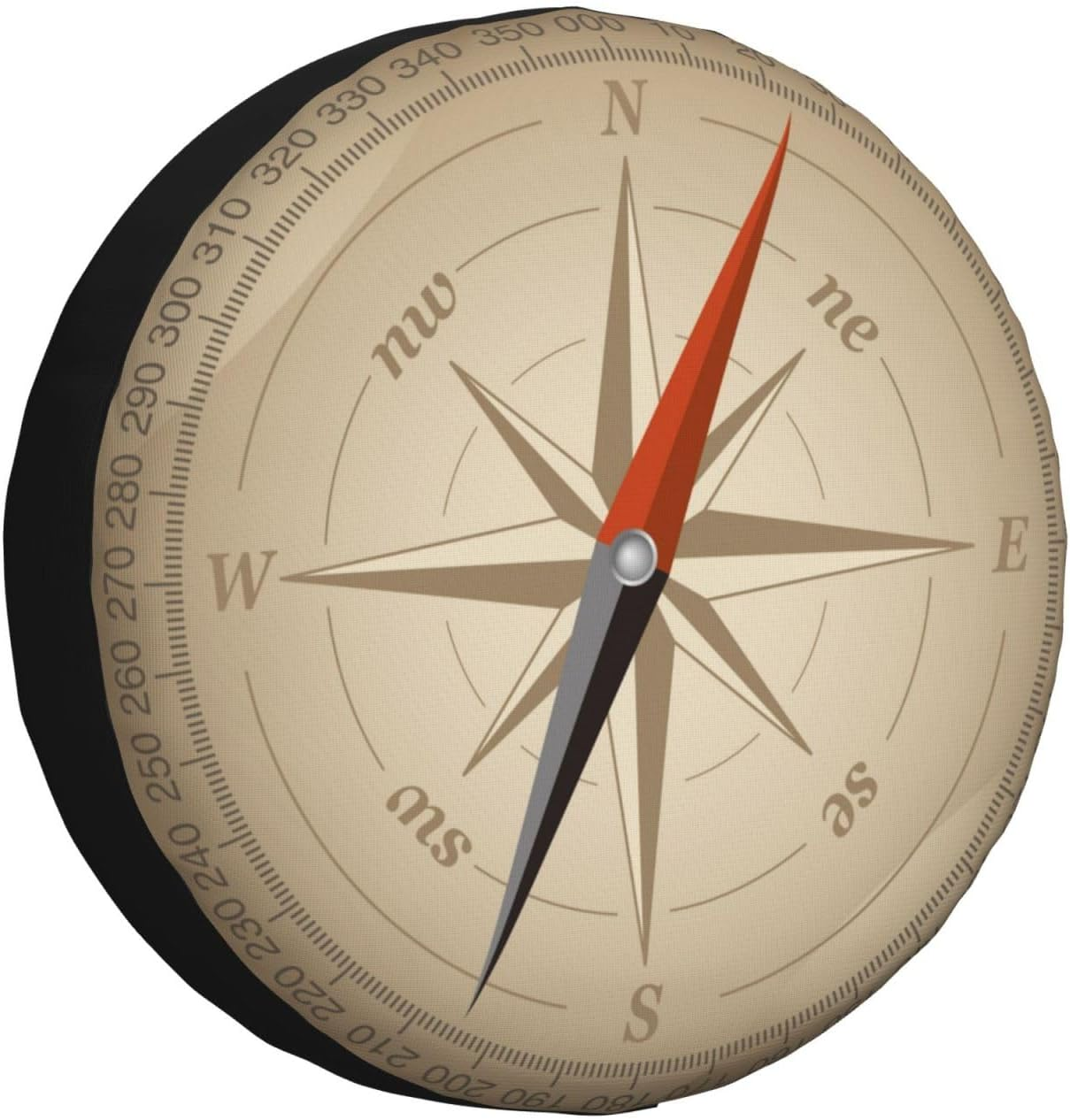 Universal Replacement Wheel Cover Vintage Compass Pattern Waterproof Spare Wheel Cover Dustproof Tyre for Trailer, Motorhome, SUV, Off-Road Vehicle Wheel 16 Inch image number 6