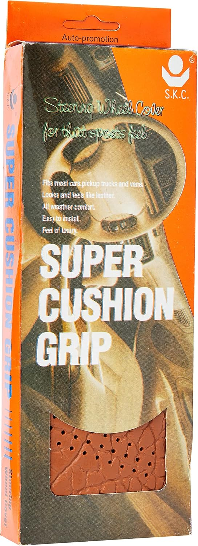 Steering Wheel Cover Classic Brown (Lace) image number 3