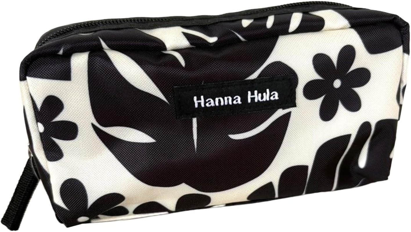 Hanna Hula CSP-SF-HW Single Zipper Pouch Hawaiian - Border Red image number 3