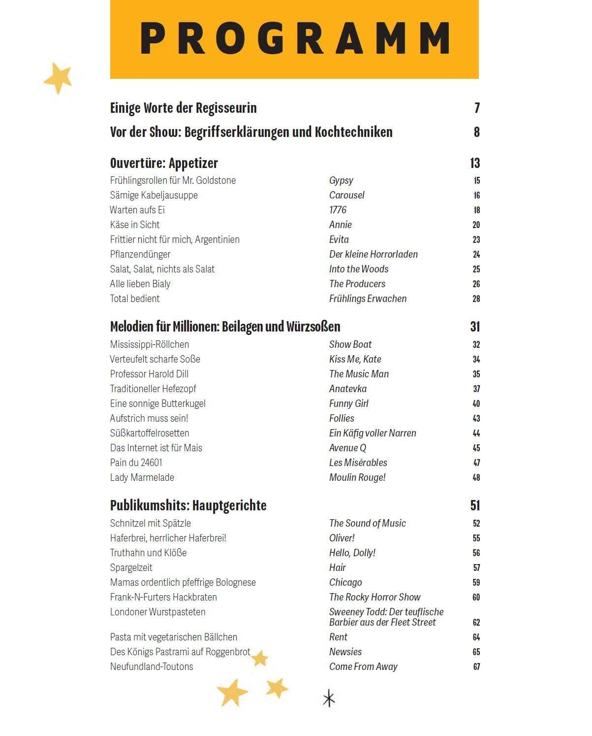 Das Musical-Kochbuch: B&uuml;hne Frei F&uuml;r Schlemmerei! image number 3