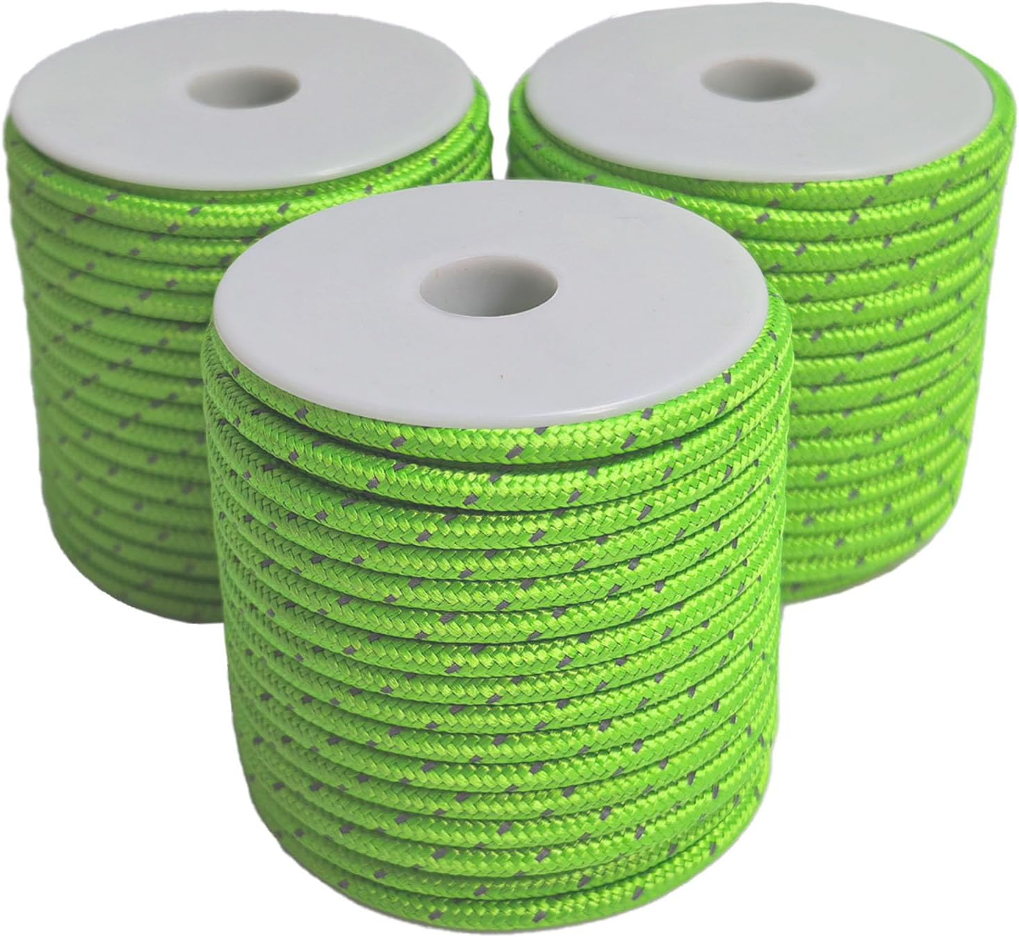 Dyneema Reflective Rope -2Mm 400Kg Fracture Strain - Suitable for Tents, Kite Surfing, and Other 65 Feet (Red, 2Mm)