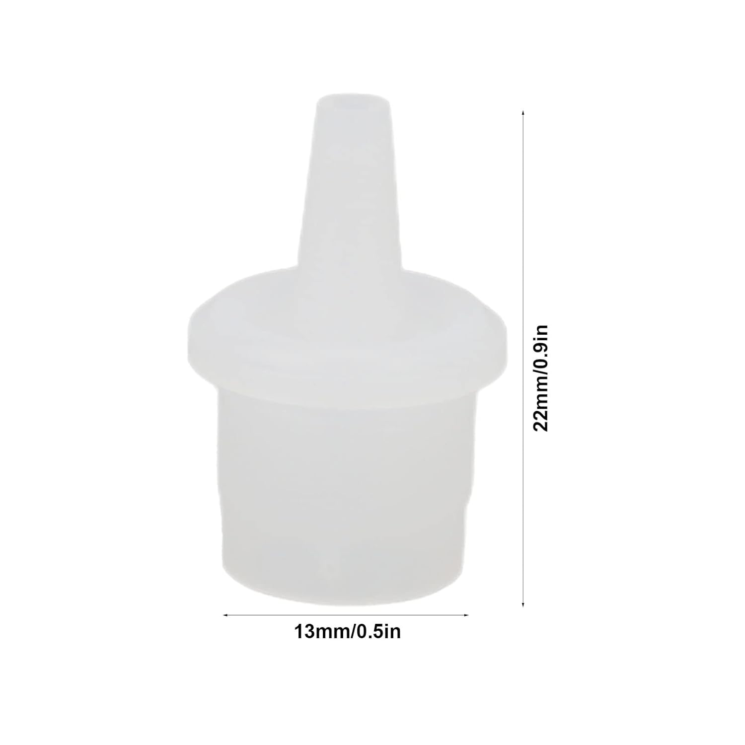 Ejoyous 20PCS ABS Eyelash Glue Bottle Nozzles (0.9X0.5In/22X13Mm) Sealed Dustproof, Sturdy Durable, Fits Eyelash Glue/Pigment/Color Bottles, Nail Art/Eyelash Extension Accessory image number 6