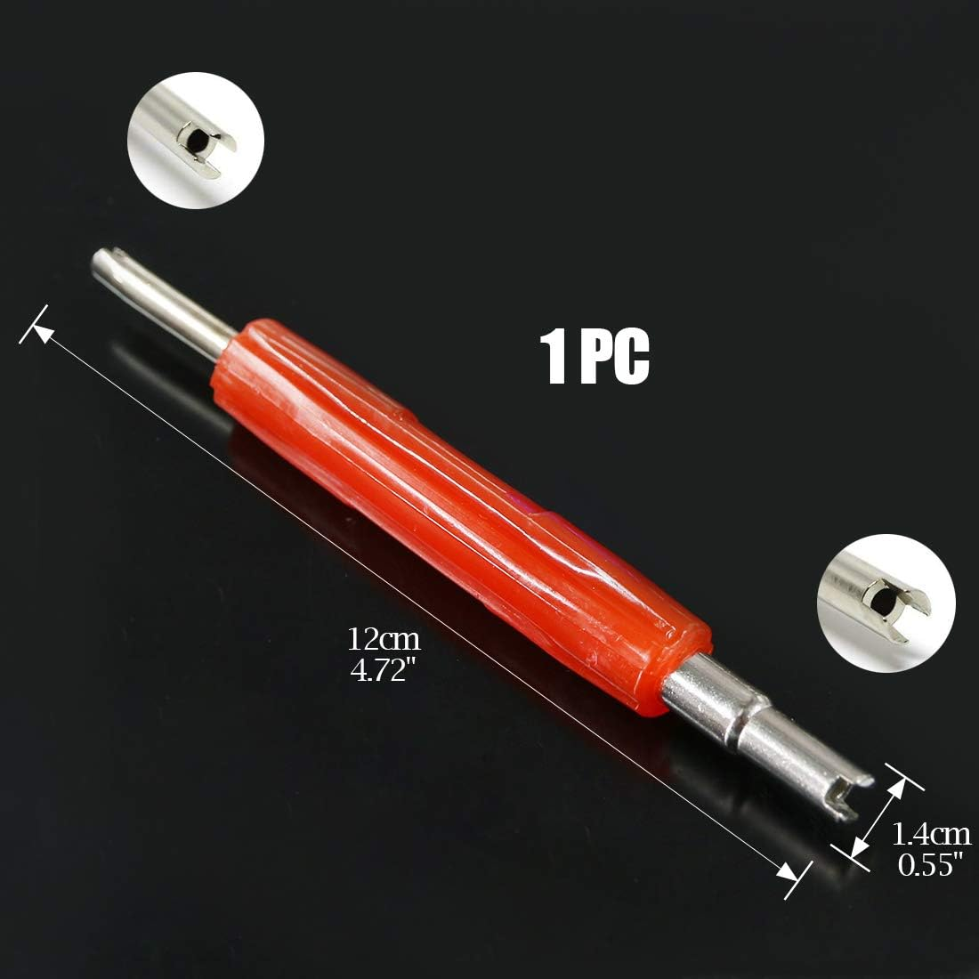 Swpeet 41Pcs R12 / R134A AC Master Valve Core Repair Kit, Including Assortment R12 R134A Valve Core Refrigeration Tire Valve Stem Cores with Remover Tool for Most Cars image number 4