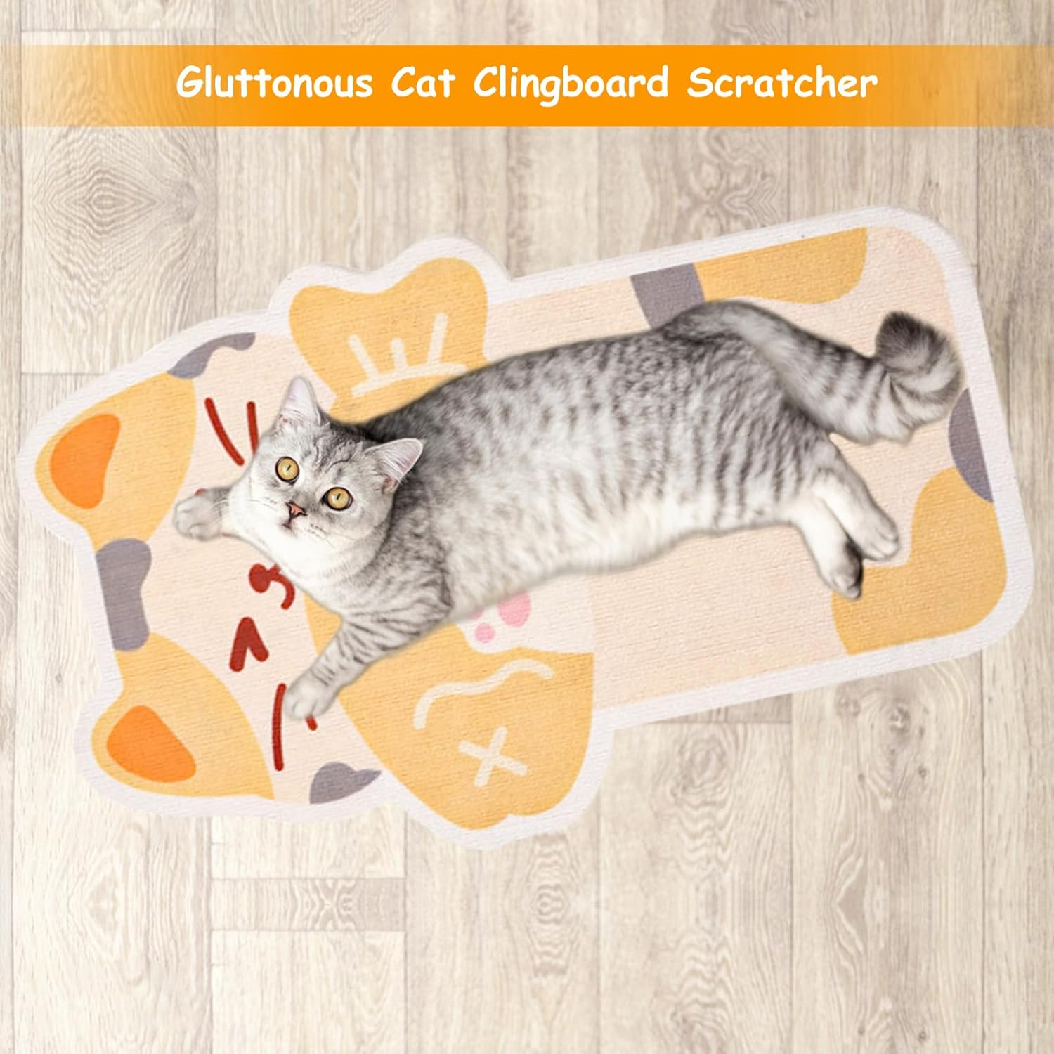 ARONRAVE Cat Scratching Mat, Adorable Kitten Design image number 4